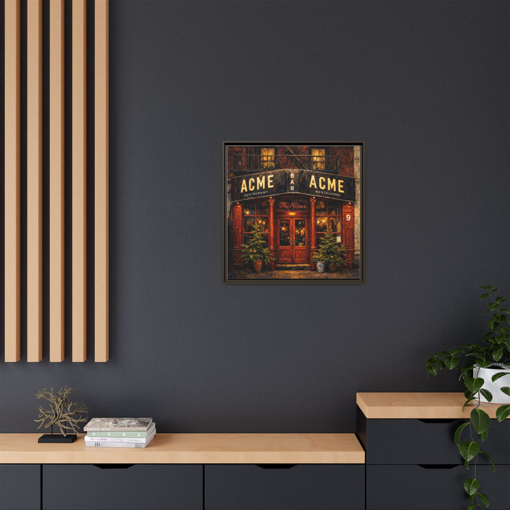 The Nines — Restaurant Print | Matte Canvas + Wooden Frame