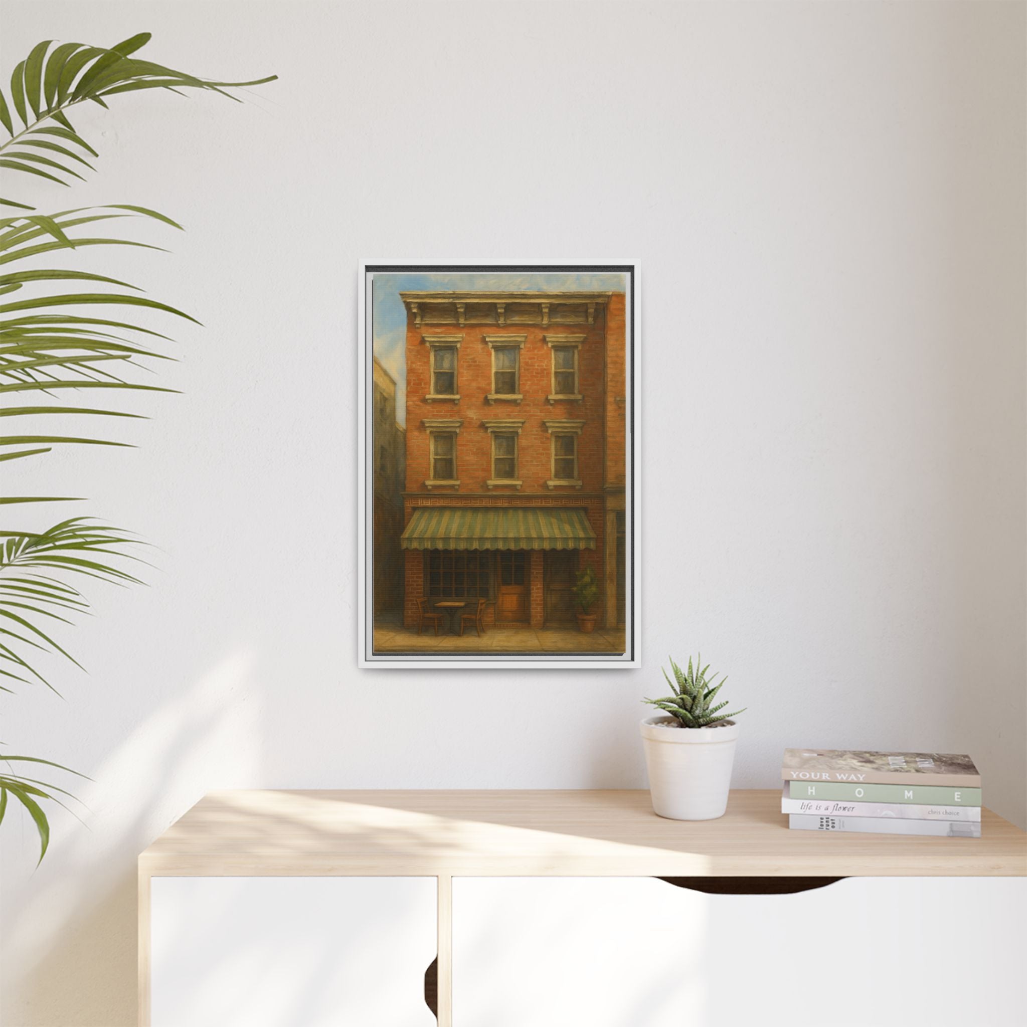 Lucali Pizzeria — Restaurant Print | Matte Canvas + Wooden Frame