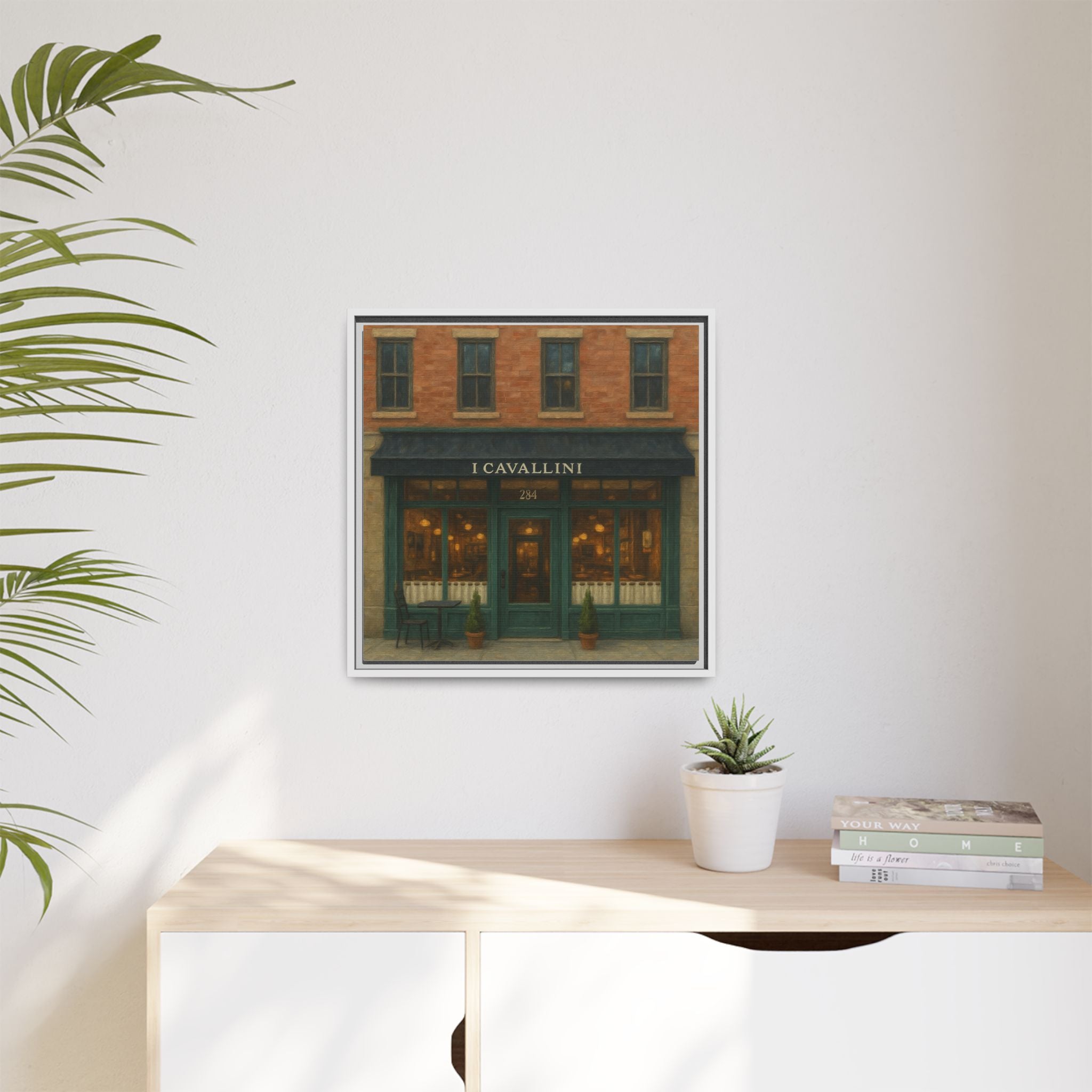 I Cavallini — Restaurant Print | Matte Canvas + Wooden Frame