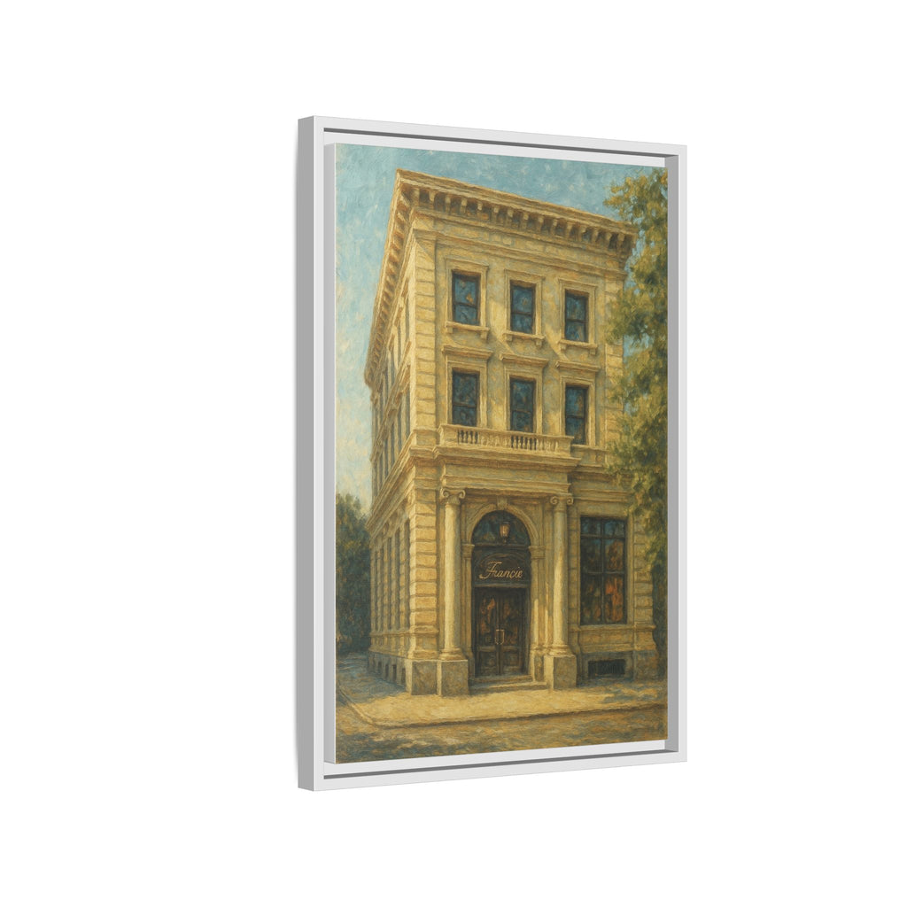 Francie — Restaurant Print | Matte Canvas + Wooden Frame