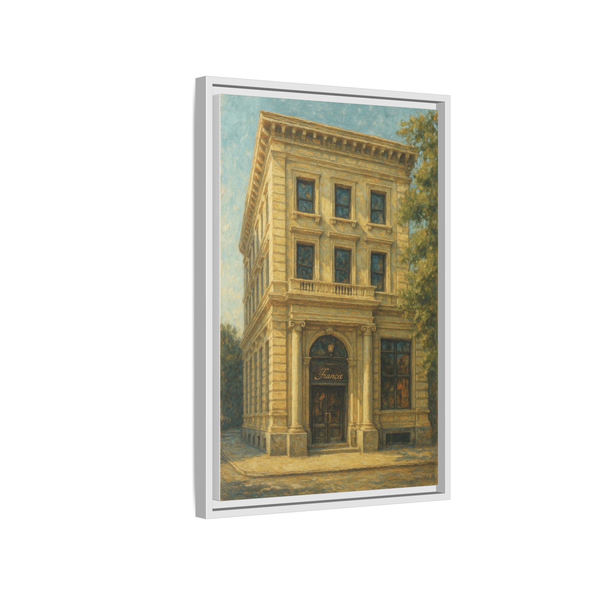 Francie — Restaurant Print | Matte Canvas + Wooden Frame