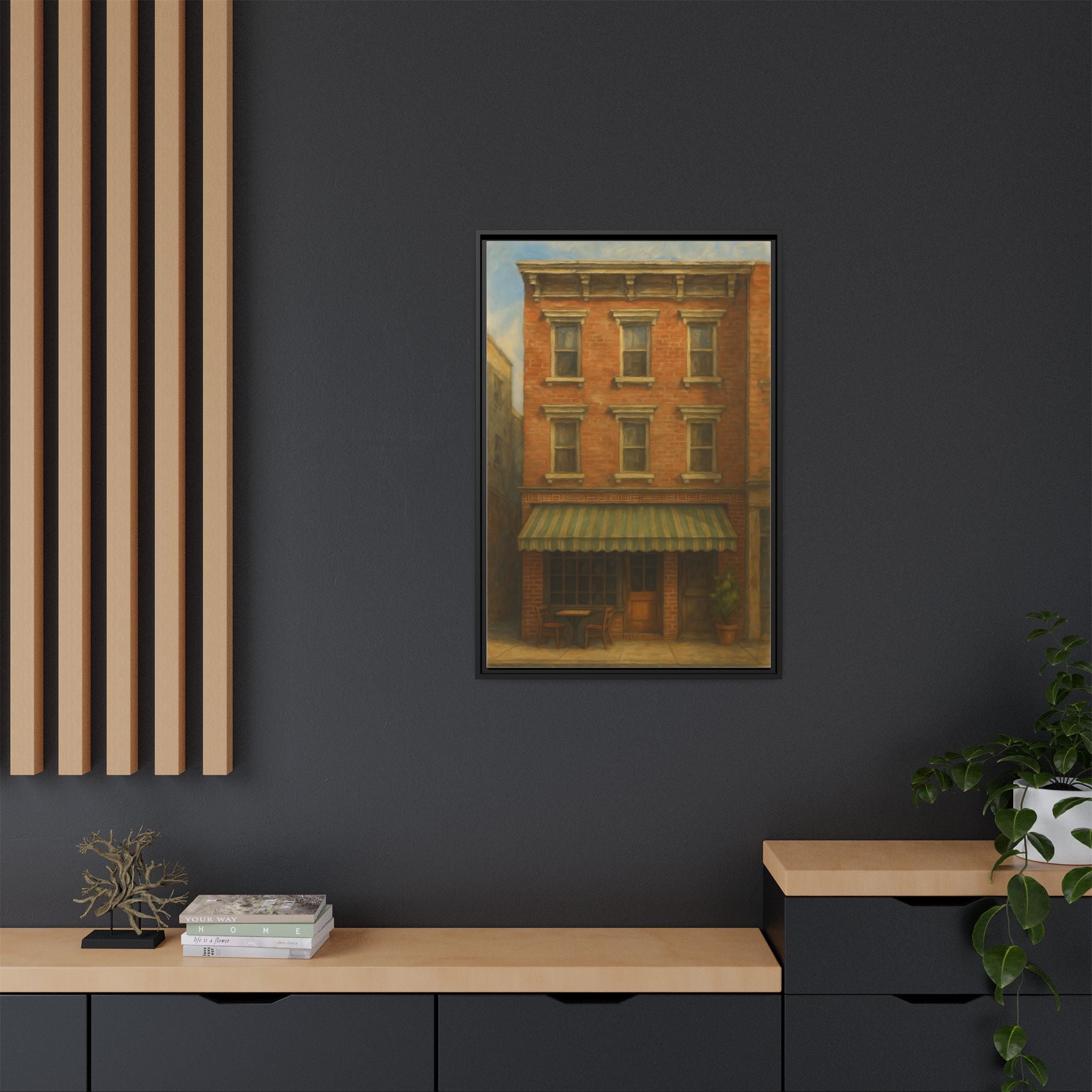 Lucali Pizzeria — Restaurant Print | Matte Canvas + Wooden Frame