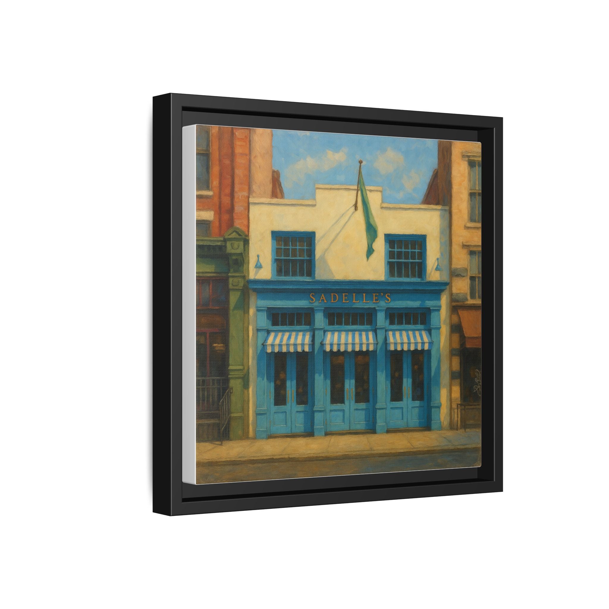 Sadelle's Restaurant — Restaurant Print | Matte Canvas + Wooden Frame