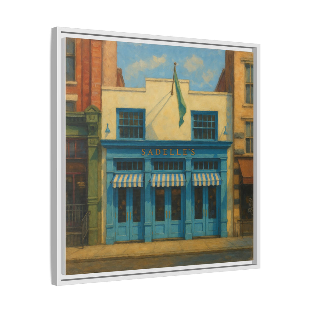 Sadelle's Restaurant — Restaurant Print | Matte Canvas + Wooden Frame