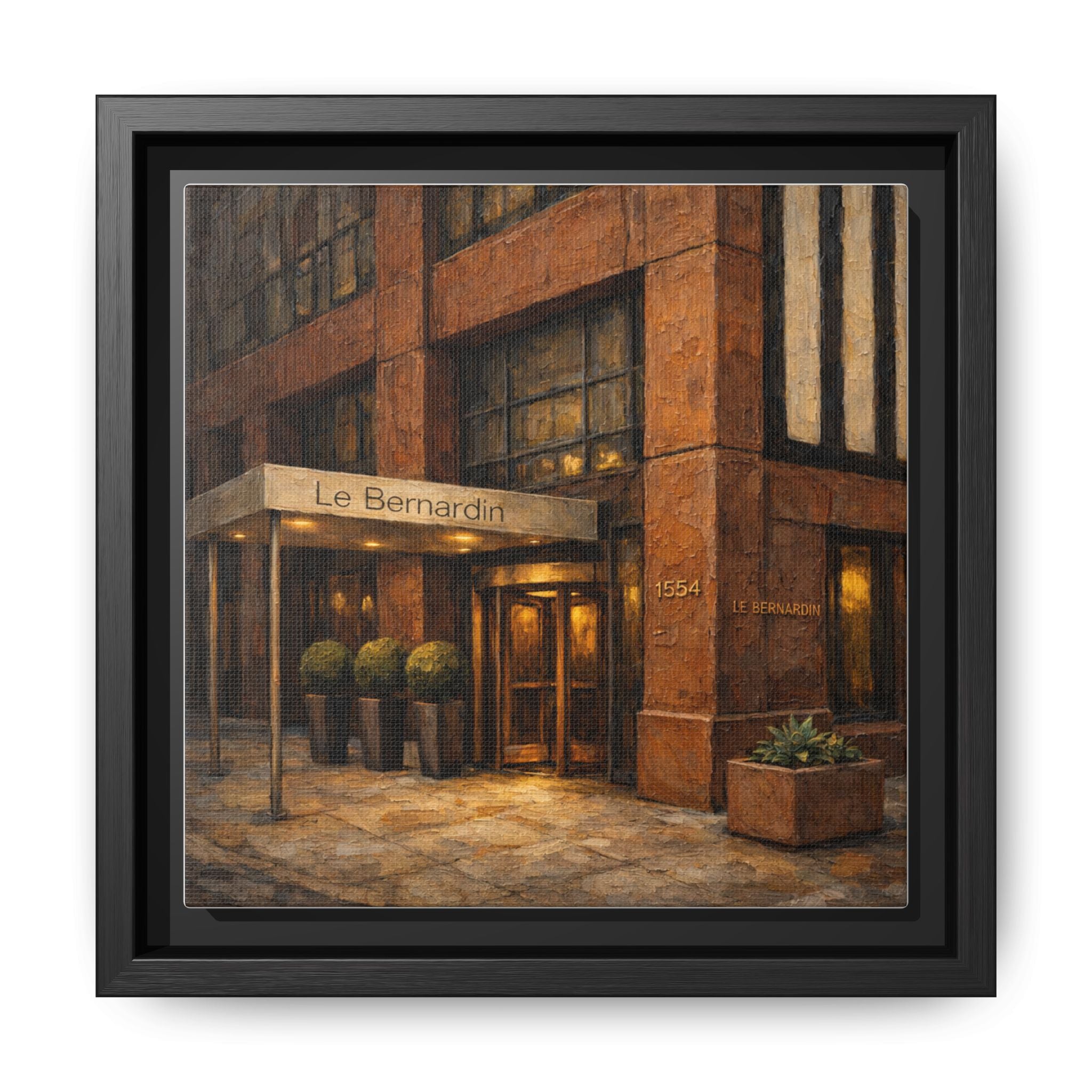 Le Bernardin — Restaurant Print | Matte Canvas + Wooden Frame