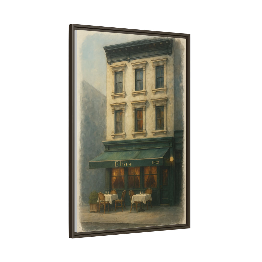 Elios Restaurant — Restaurant Print | Matte Canvas + Wooden Frame