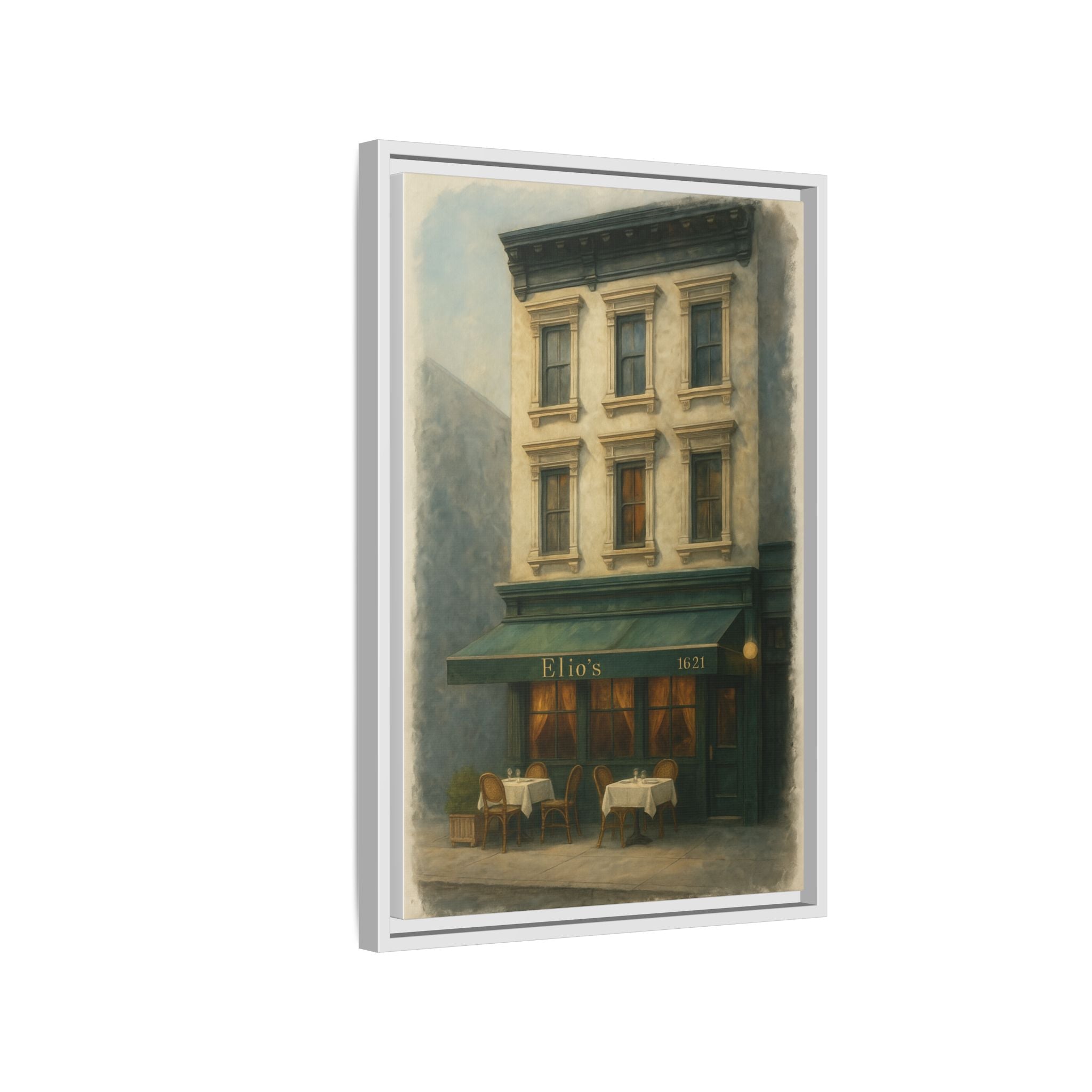 Elios Restaurant — Restaurant Print | Matte Canvas + Wooden Frame