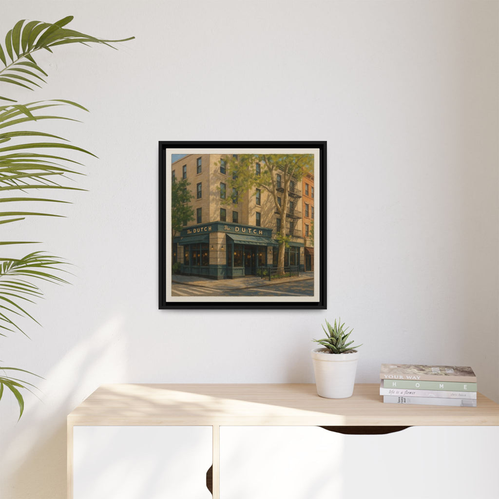 The Dutch — Restaurant Print | Matte Canvas + Wooden Frame