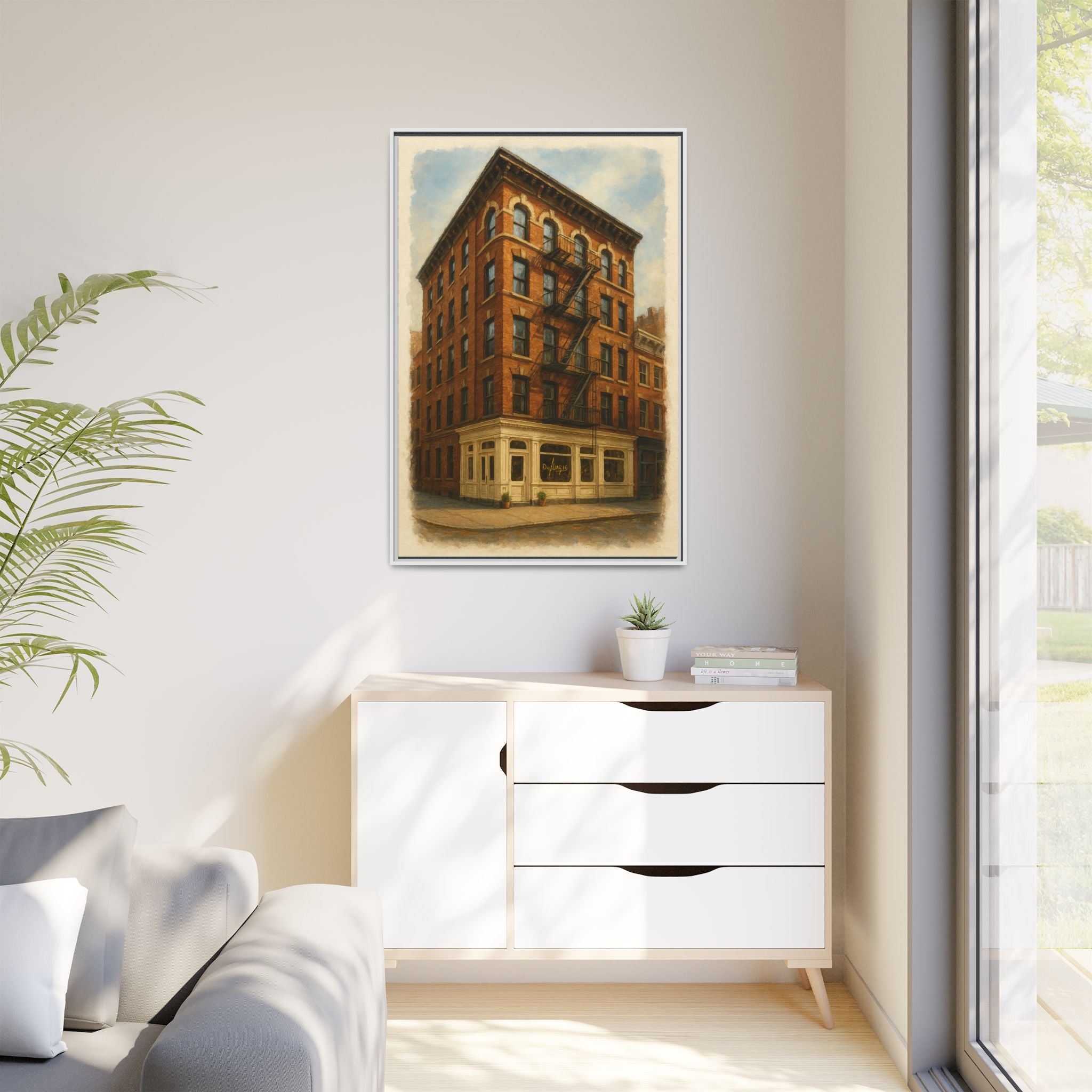 Don Angie — Restaurant Print | Matte Canvas + Wooden Frame