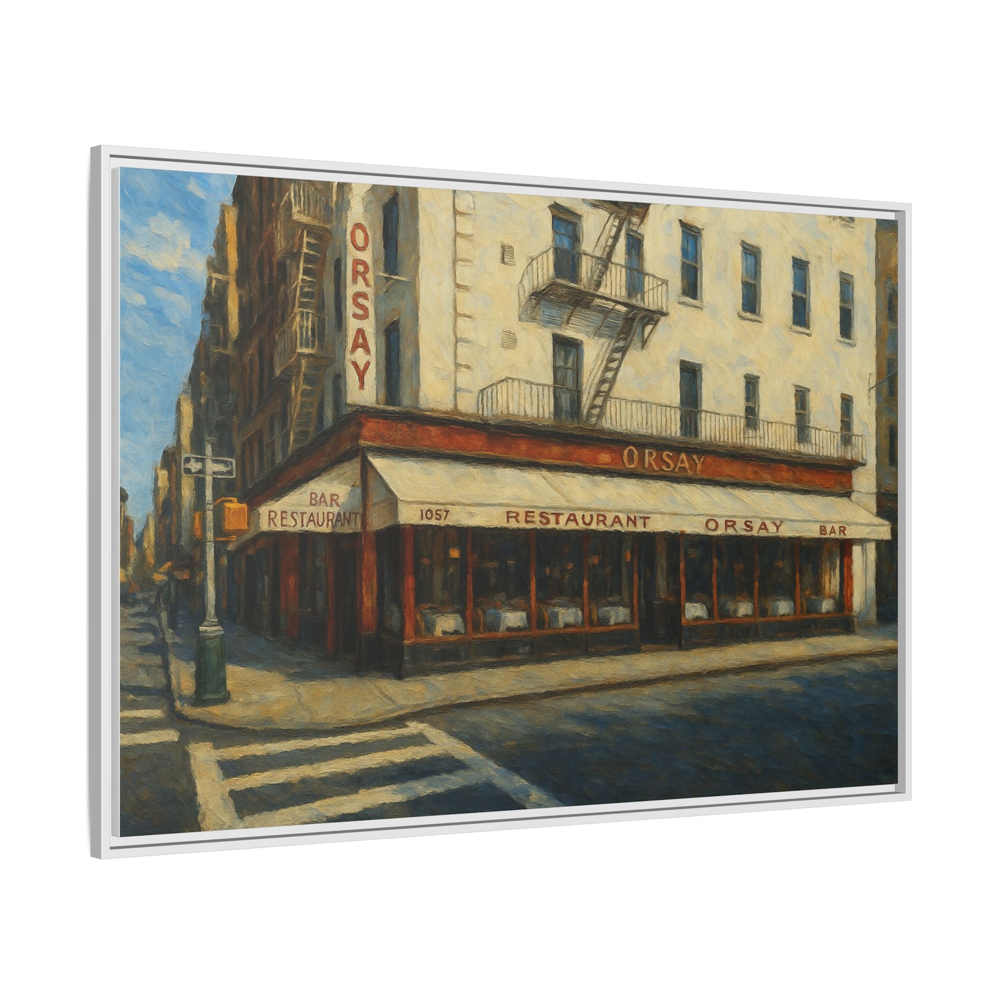 Orsay — Restaurant Print | Matte Canvas + Wooden Frame