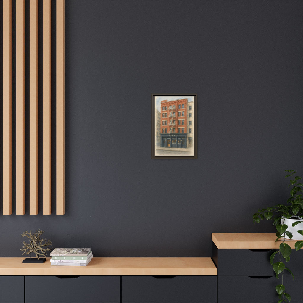 Frenchette Restaurant — Restaurant Print | Matte Canvas + Wooden Frame