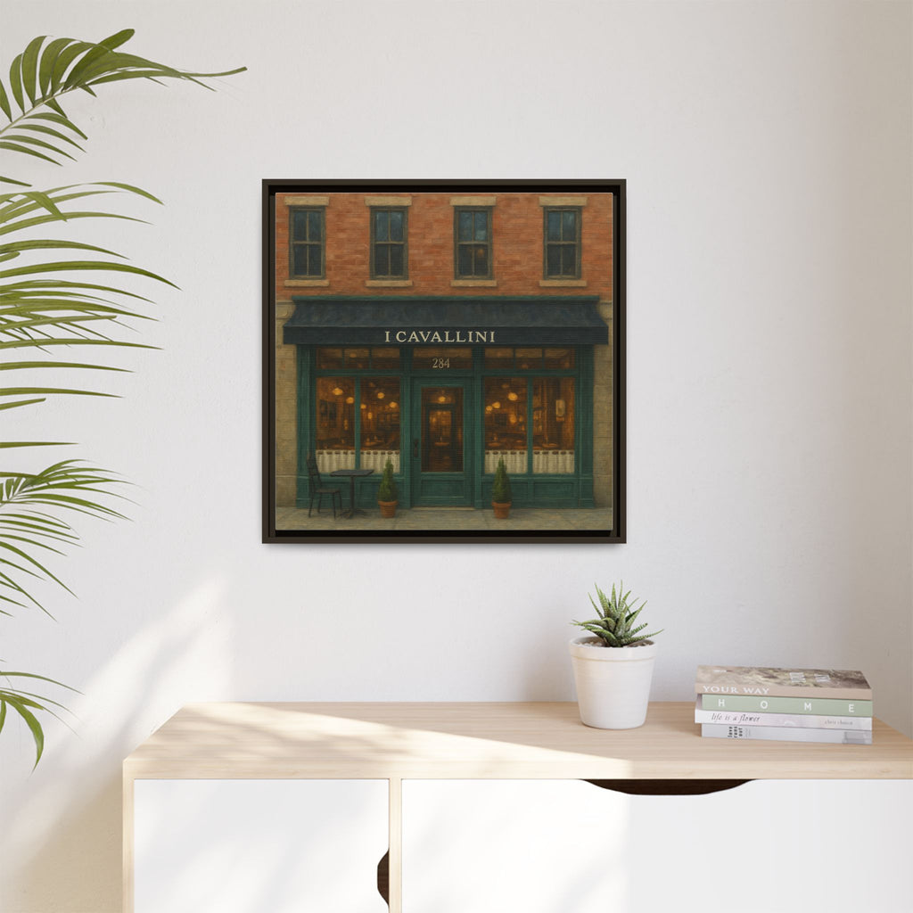 I Cavallini — Restaurant Print | Matte Canvas + Wooden Frame