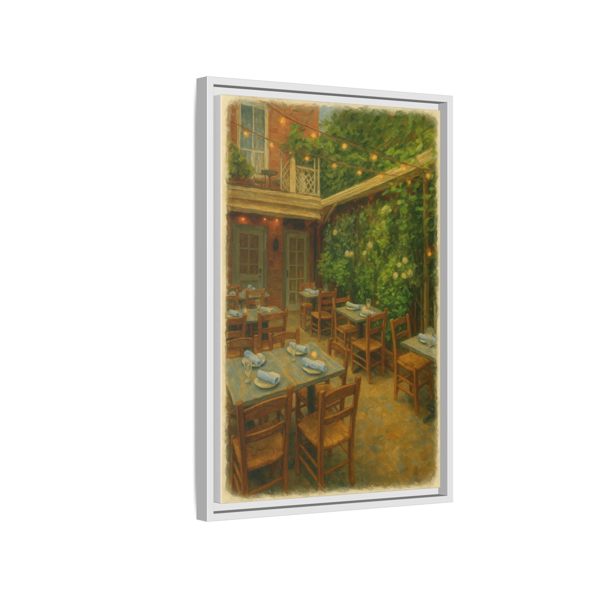 Palma — Restaurant Print | Matte Canvas + Wooden Frame