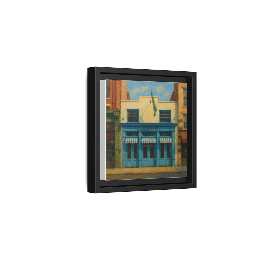 Sadelle's Restaurant — Restaurant Print | Matte Canvas + Wooden Frame