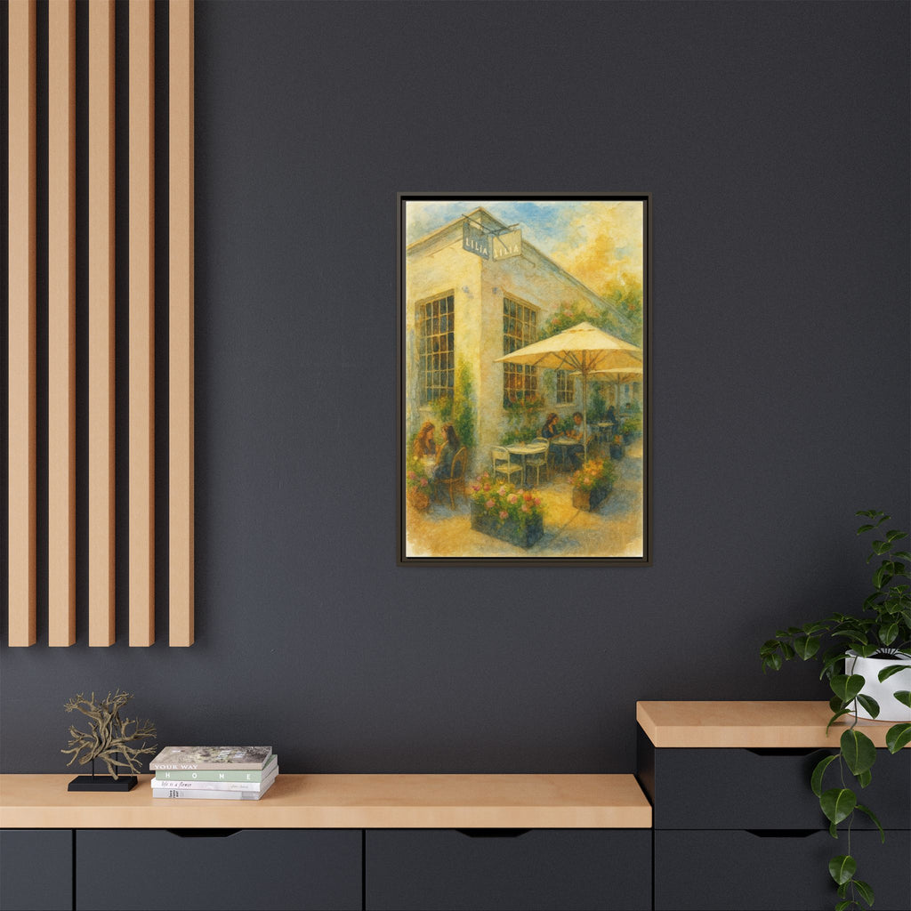 Lilia — Restaurant Print | Matte Canvas + Wooden Frame