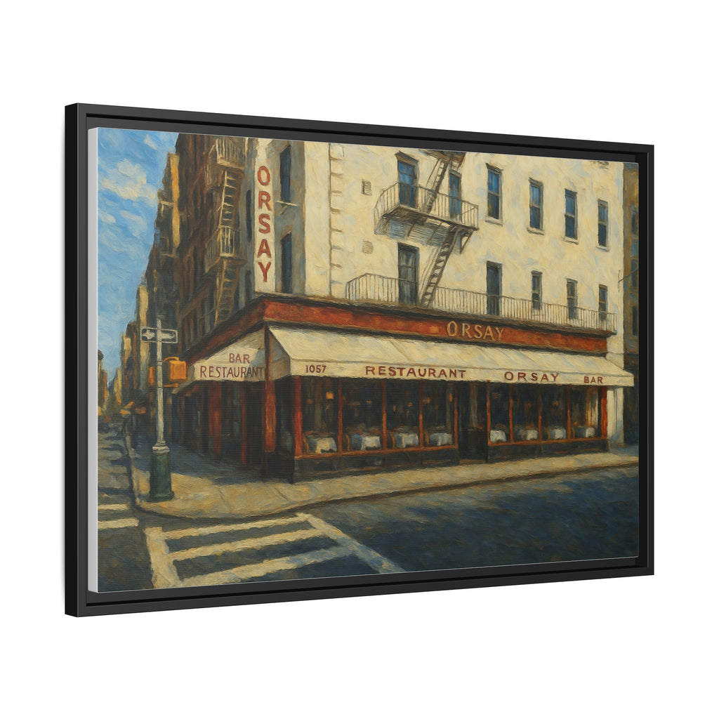 Orsay — Restaurant Print | Matte Canvas + Wooden Frame