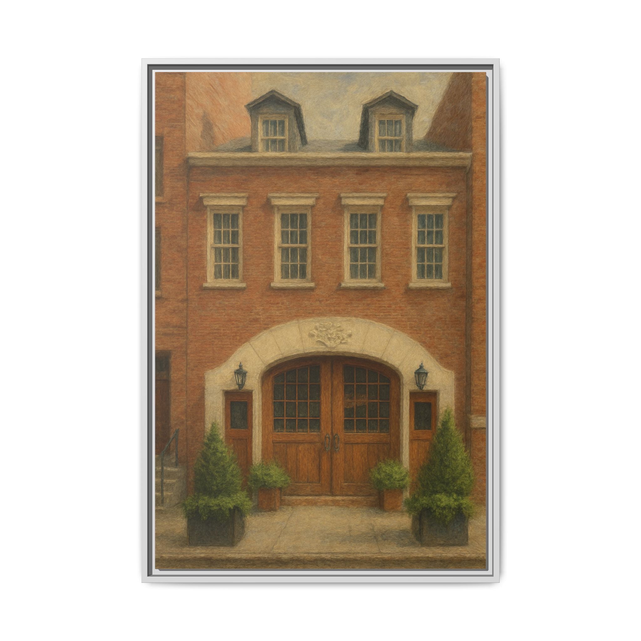 One If By Land, Two If By Sea — Restaurant Print | Matte Canvas + Wooden Frame