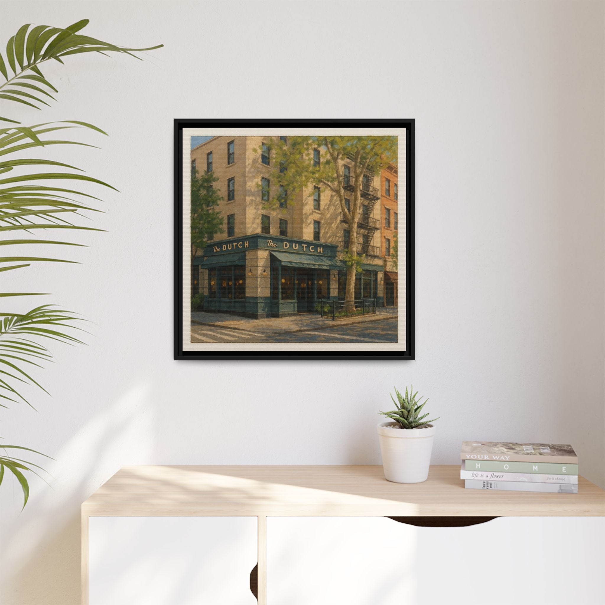 The Dutch — Restaurant Print | Matte Canvas + Wooden Frame