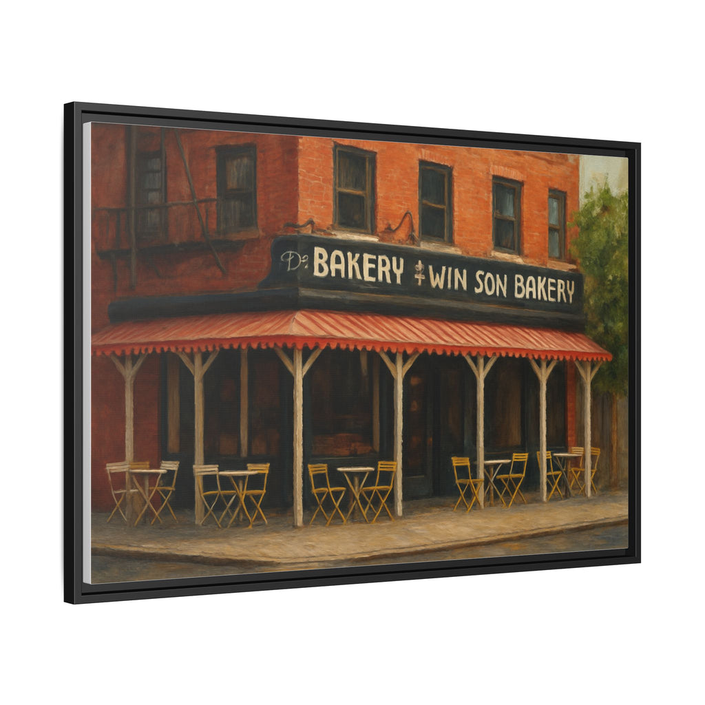 Win Son Bakery — Restaurant Print | Matte Canvas + Wooden Frame