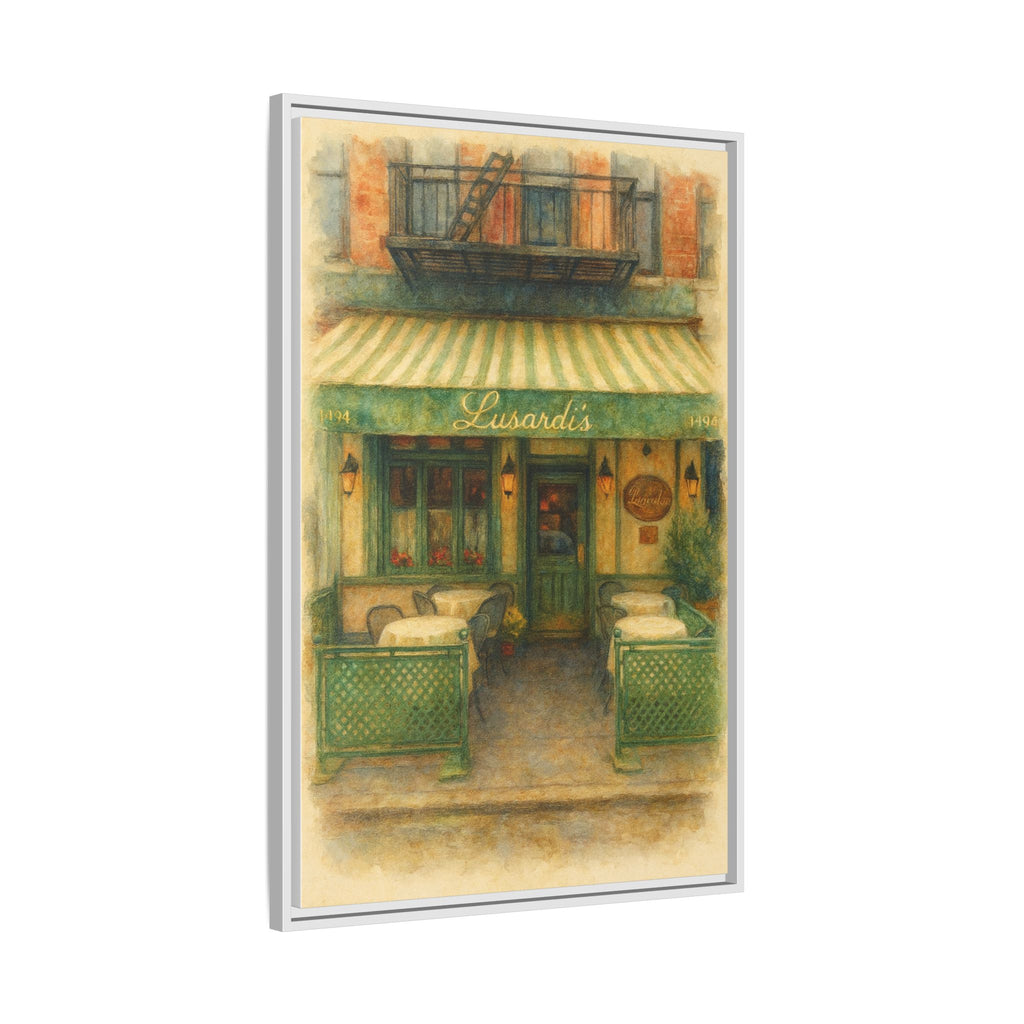 Lusardi's — Restaurant Print | Matte Canvas + Wooden Frame
