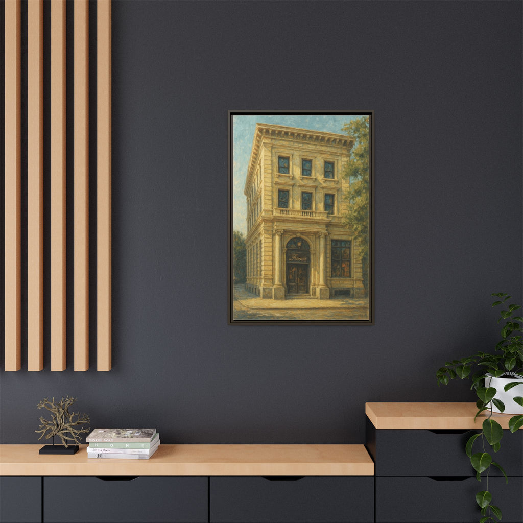 Francie — Restaurant Print | Matte Canvas + Wooden Frame