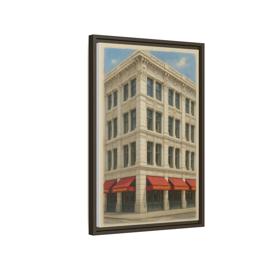 Balthazar Restaurant — Restaurant Print | Matte Canvas + Wooden Frame