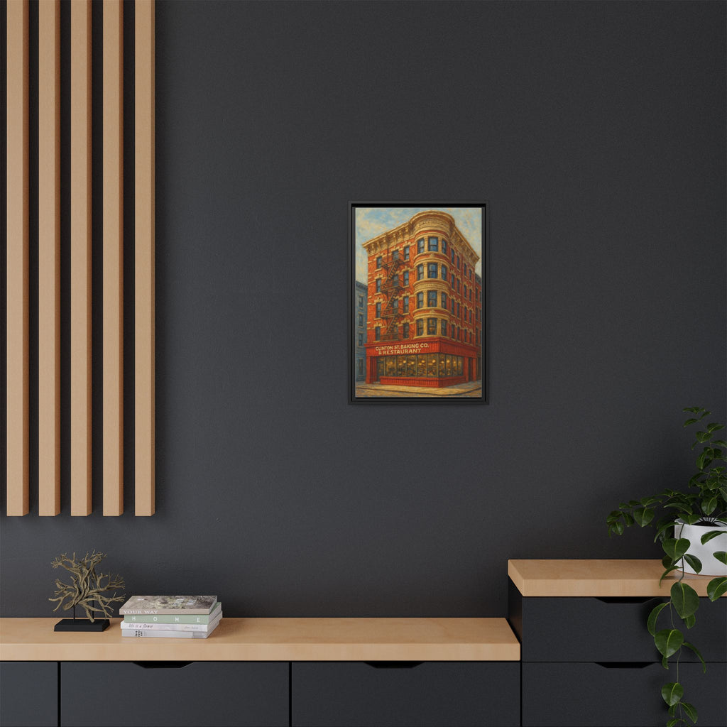 Clinton St. Baking Company — Restaurant Print | Matte Canvas + Wooden Frame