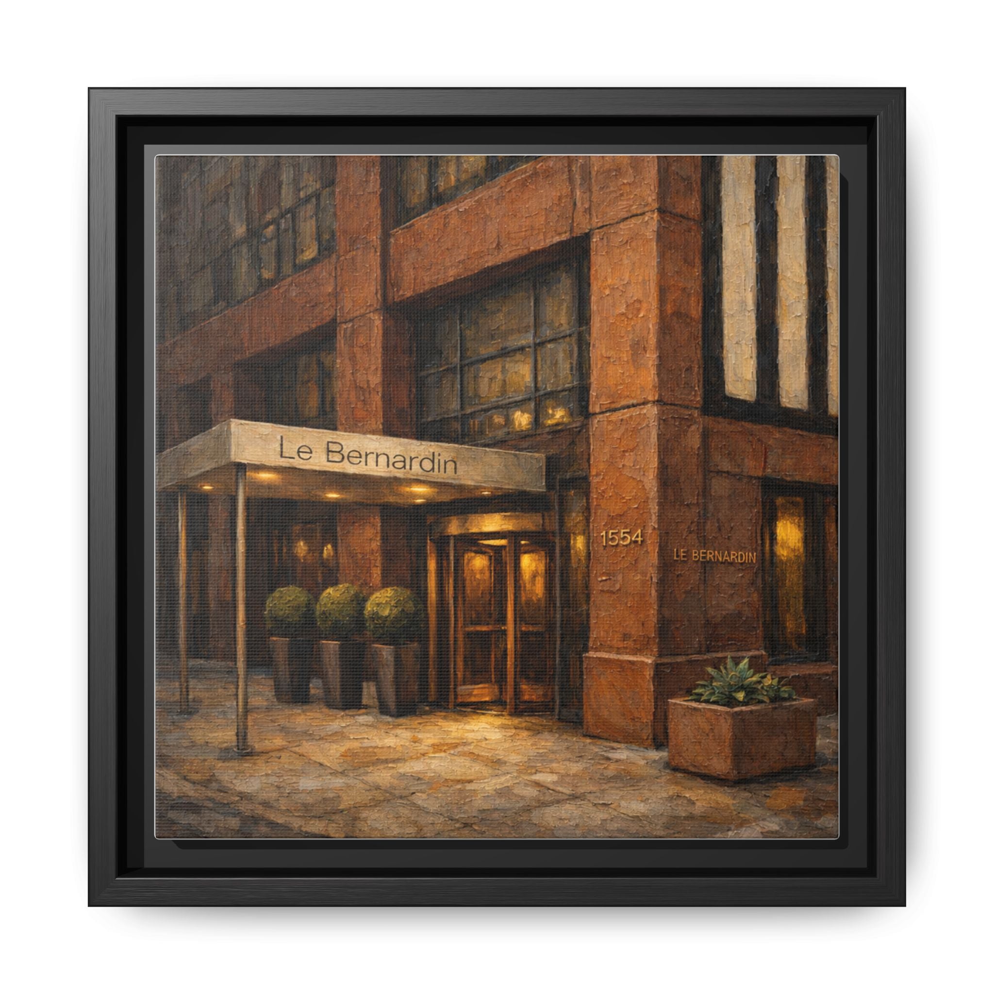 Le Bernardin — Restaurant Print | Matte Canvas + Wooden Frame