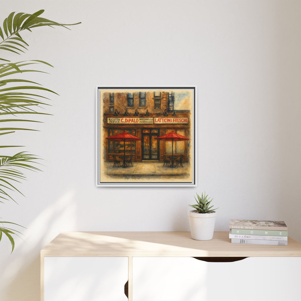 C Di Palo Manhattan restaurant artwork framed canvas print