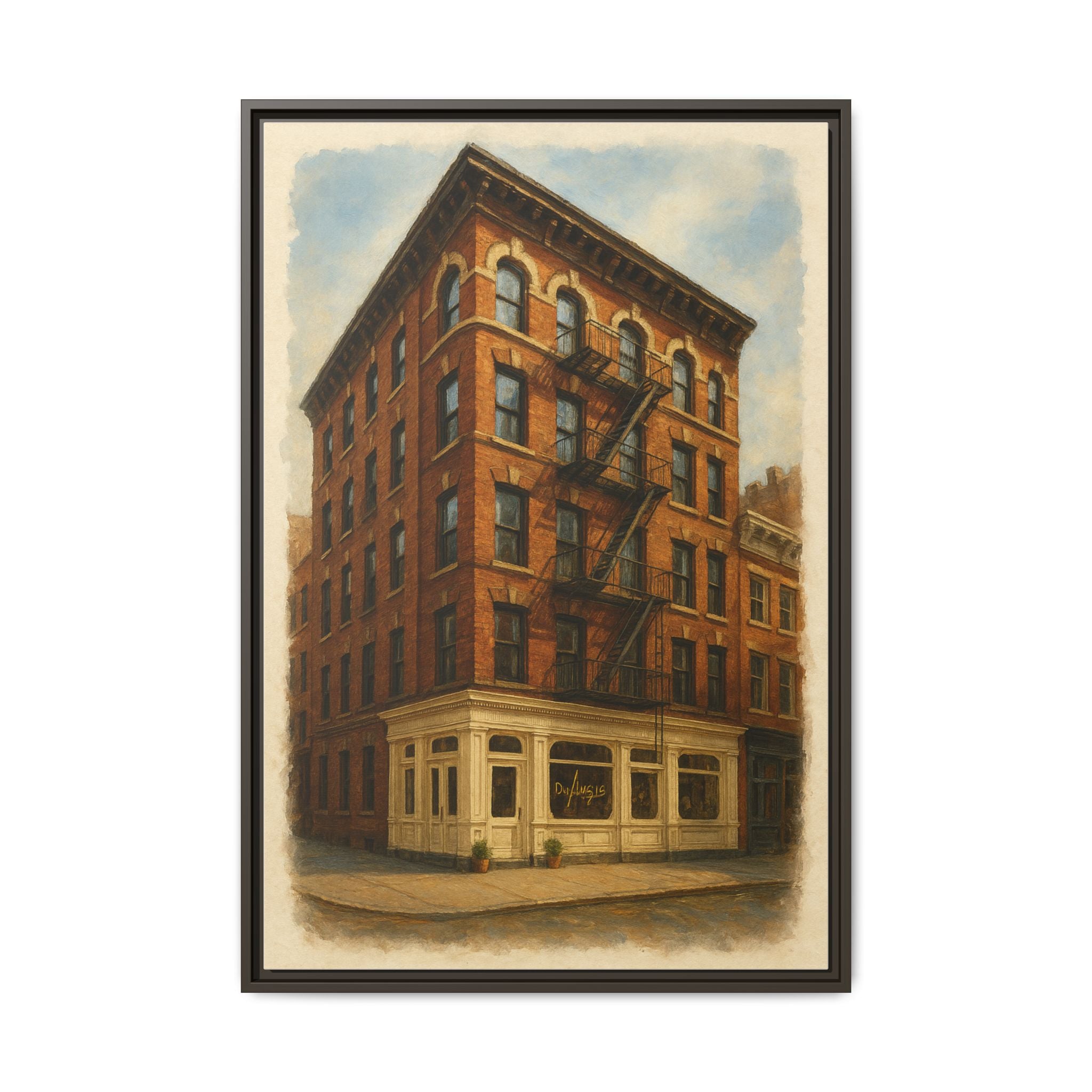 Don Angie — Restaurant Print | Matte Canvas + Wooden Frame