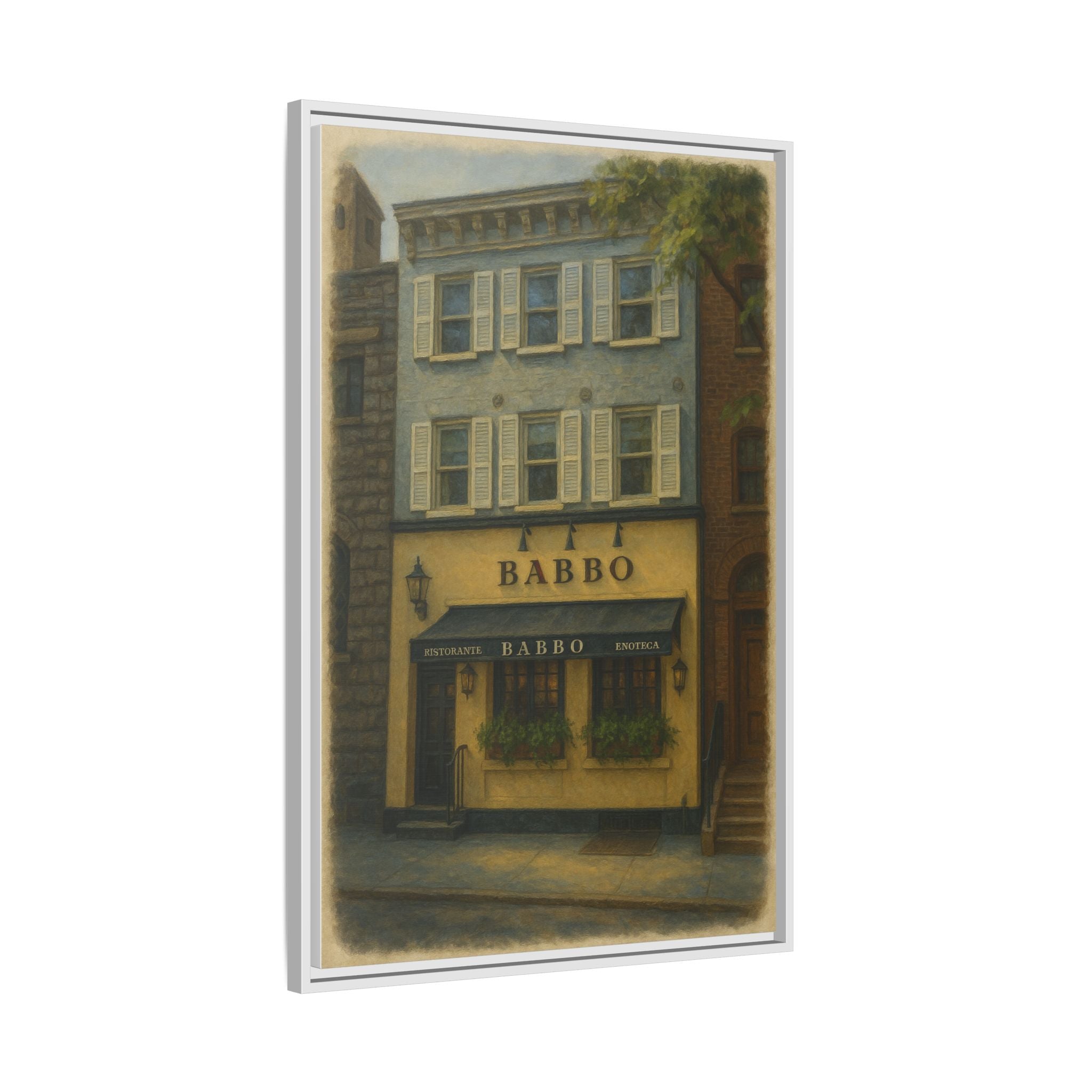 Babbo — Restaurant Print | Matte Canvas + Wooden Frame