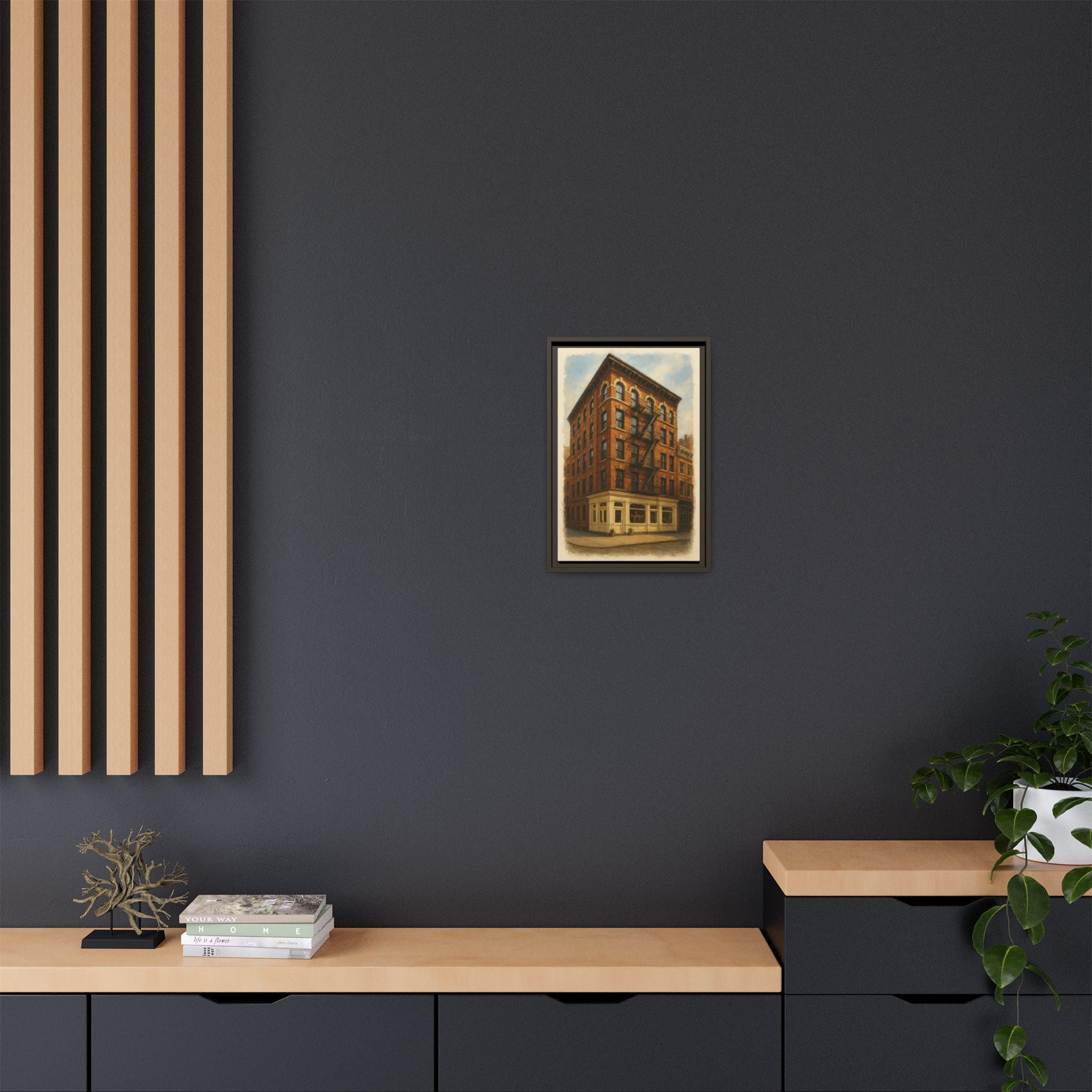 Don Angie — Restaurant Print | Matte Canvas + Wooden Frame