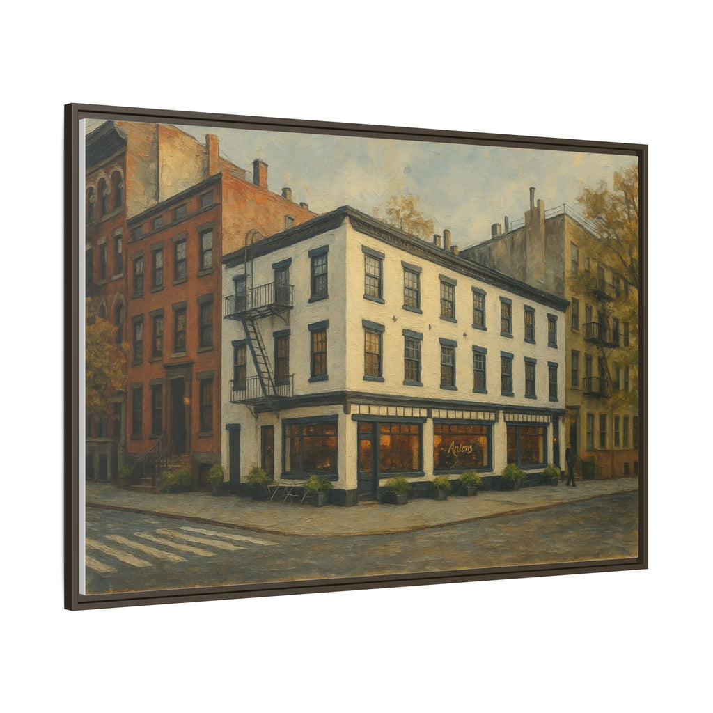 Anton's — Restaurant Print | Matte Canvas + Wooden Frame