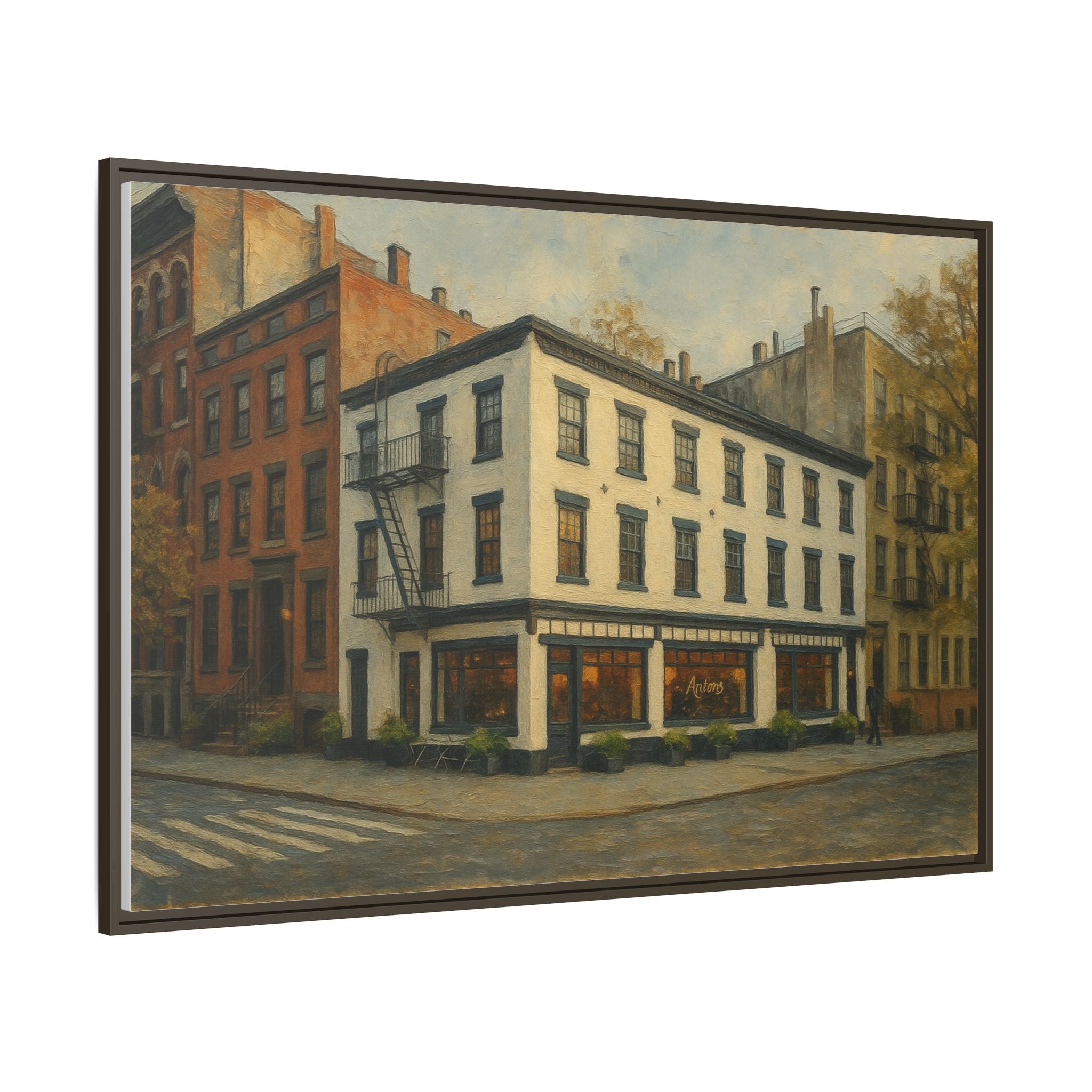 Anton's — Restaurant Print | Matte Canvas + Wooden Frame