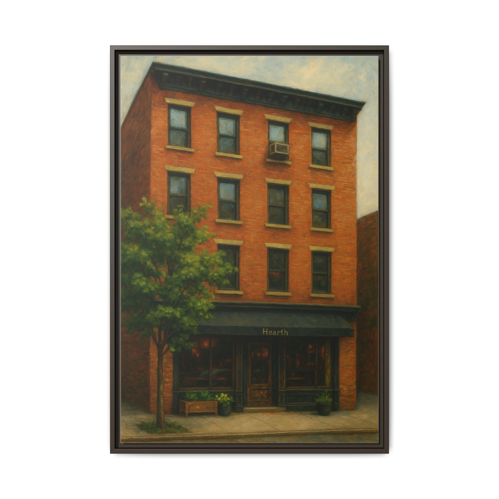 Hearth — Restaurant Print | Matte Canvas + Wooden Frame