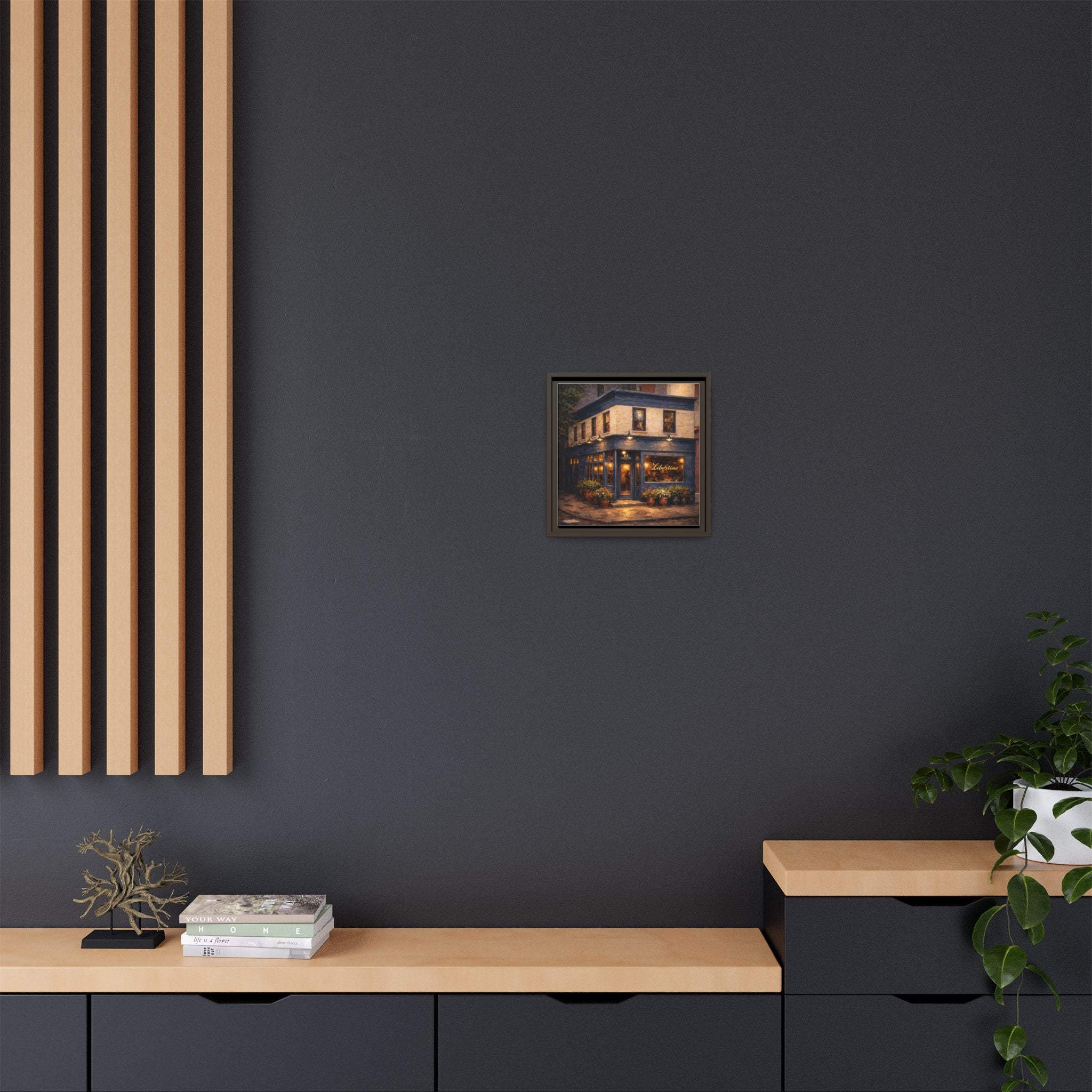 Libertine Manhattan restaurant painting premium canvas print