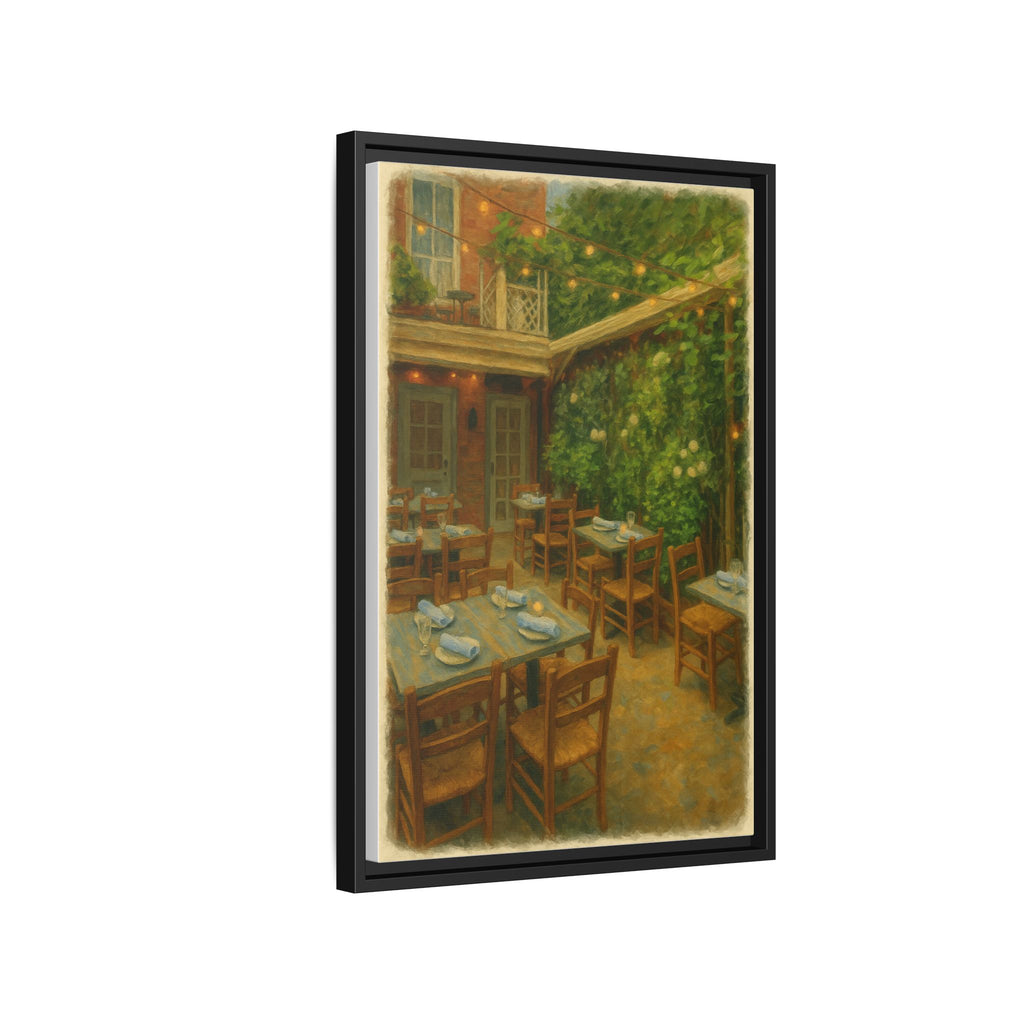 Palma — Restaurant Print | Matte Canvas + Wooden Frame