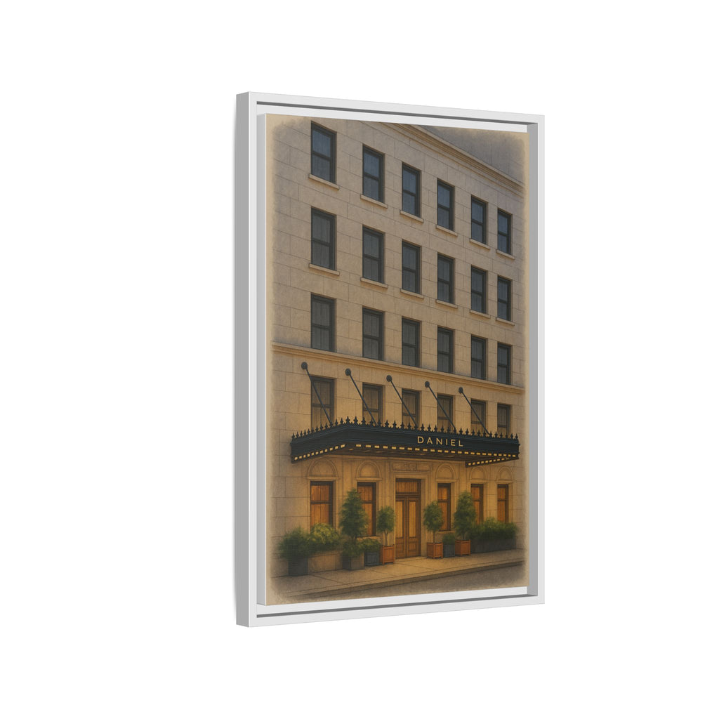 Restaurant Daniel — Restaurant Print | Matte Canvas + Wooden Frame