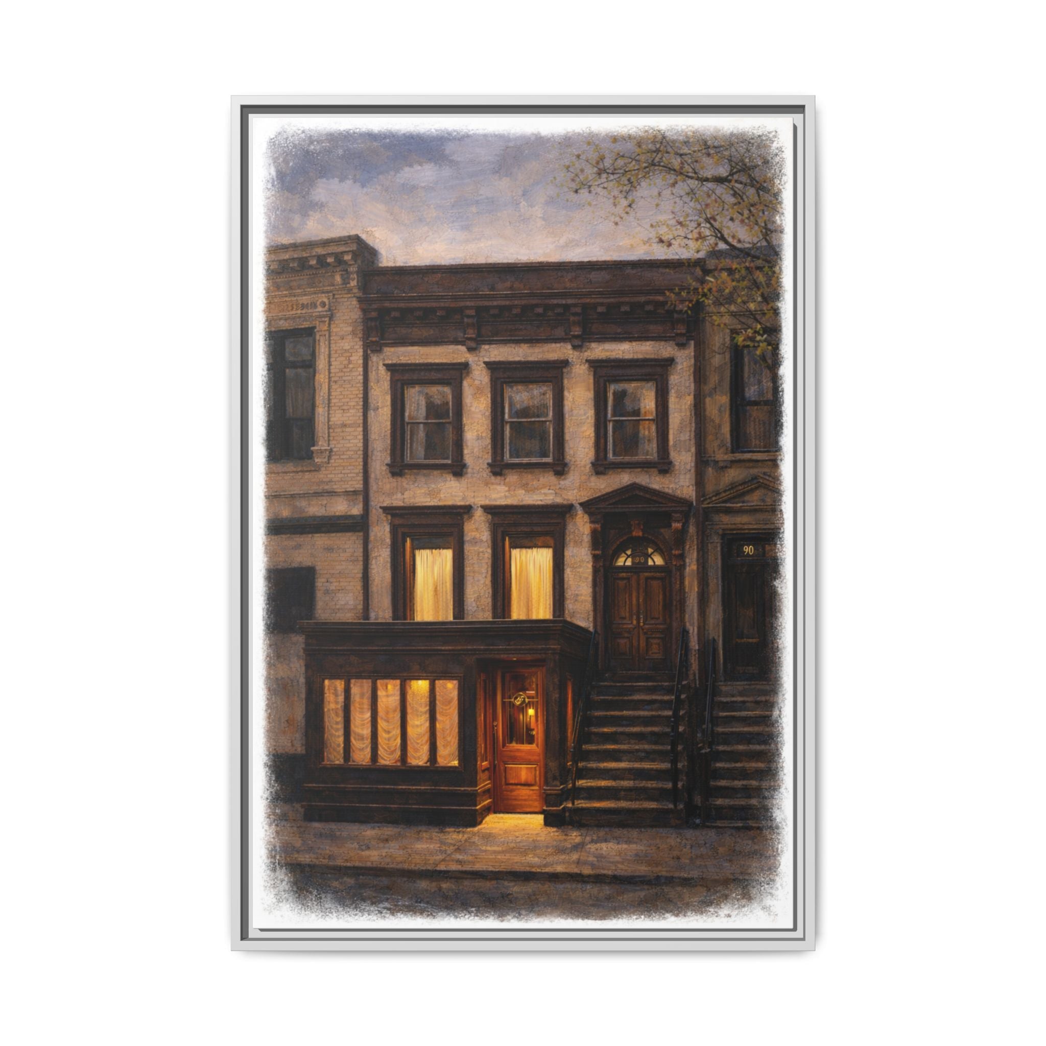 Chez Fifi — Restaurant Print | Matte Canvas + Wooden Frame