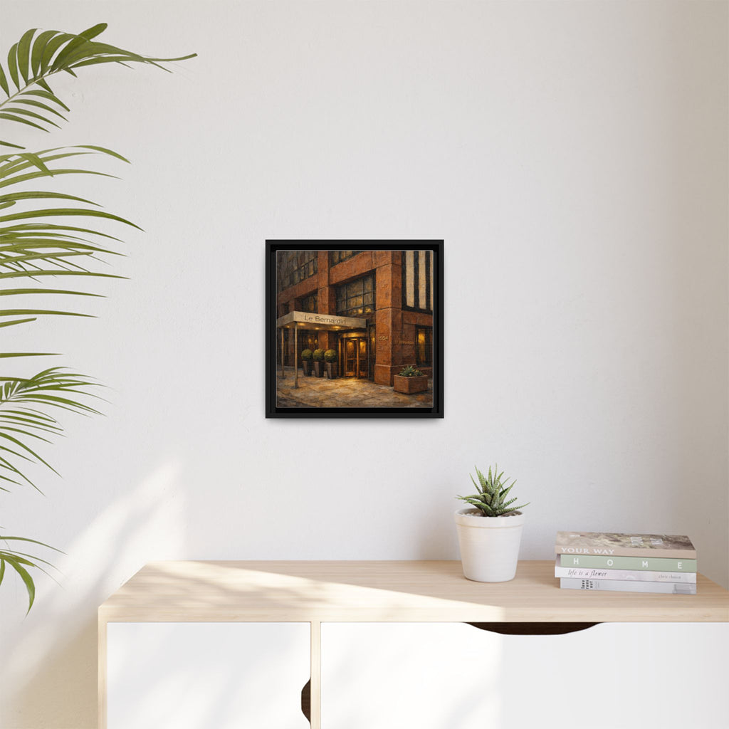 Le Bernardin — Restaurant Print | Matte Canvas + Wooden Frame