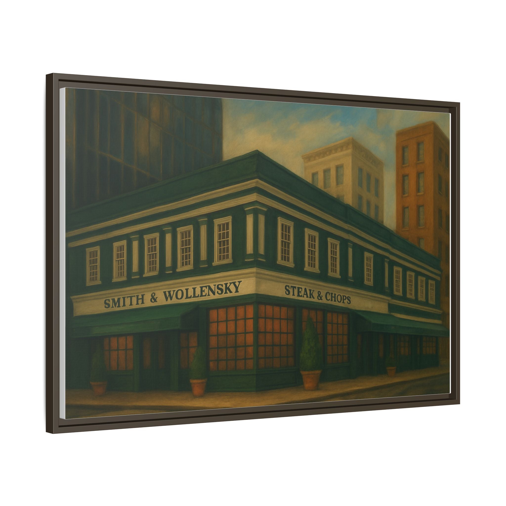 Smith and Wollensky — Restaurant Print | Matte Canvas + Wooden Frame