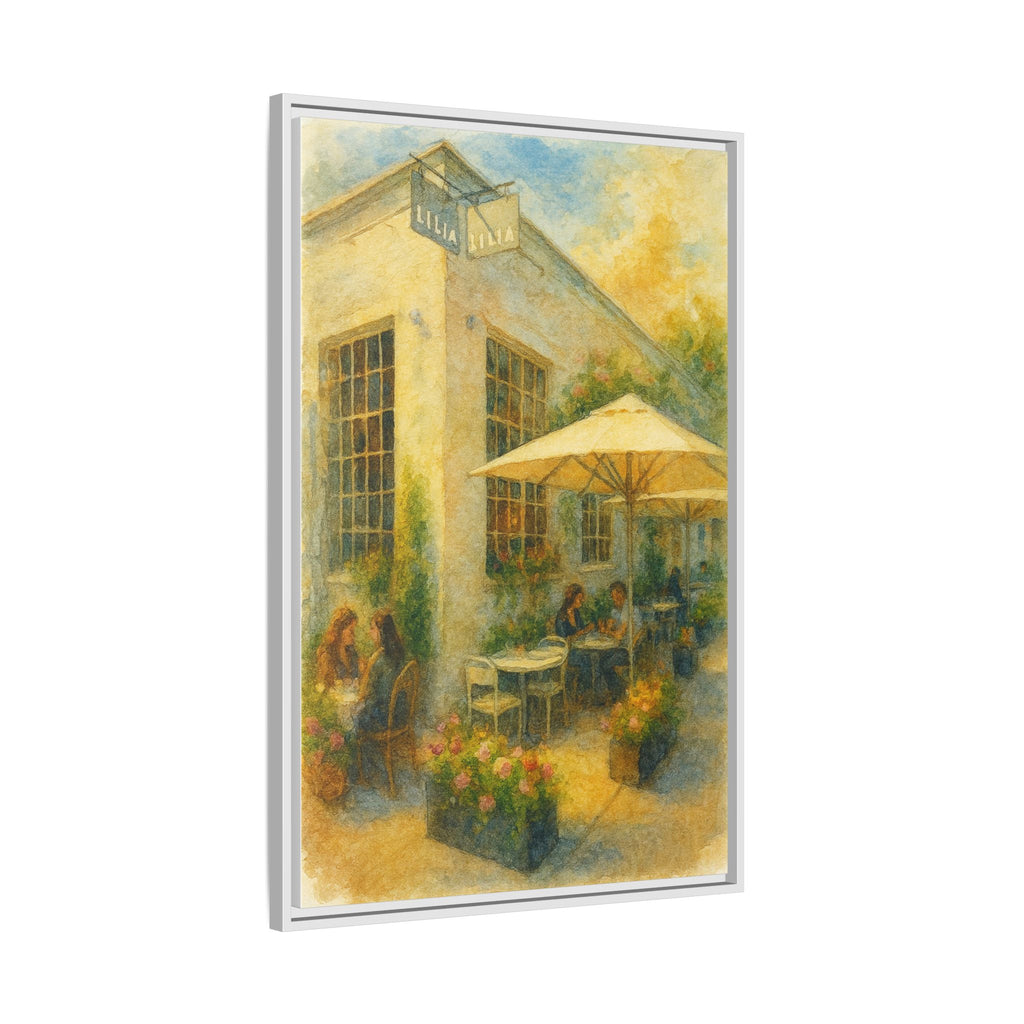 Lilia — Restaurant Print | Matte Canvas + Wooden Frame
