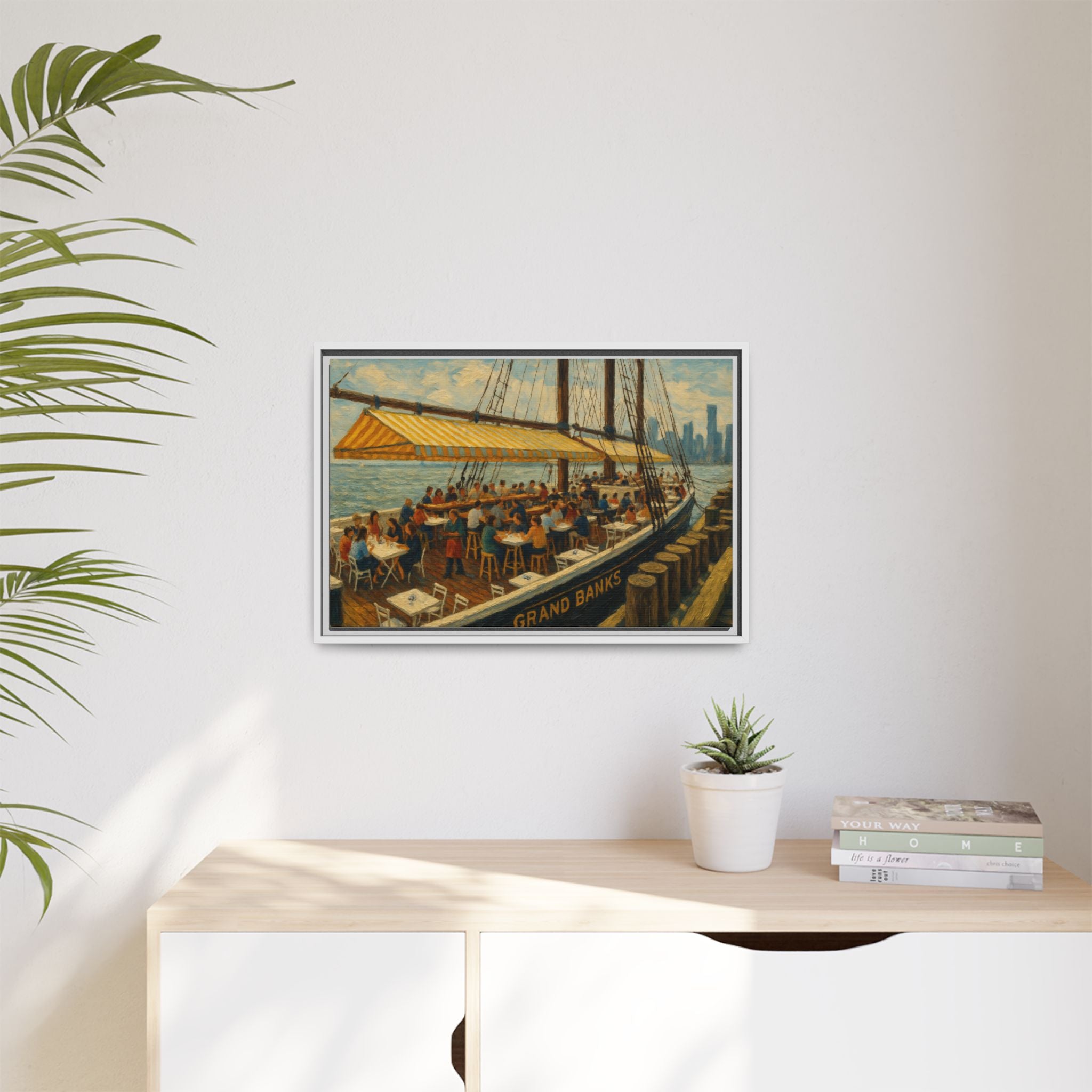 Grand Banks fine art print restaurant painting Manhattan decor