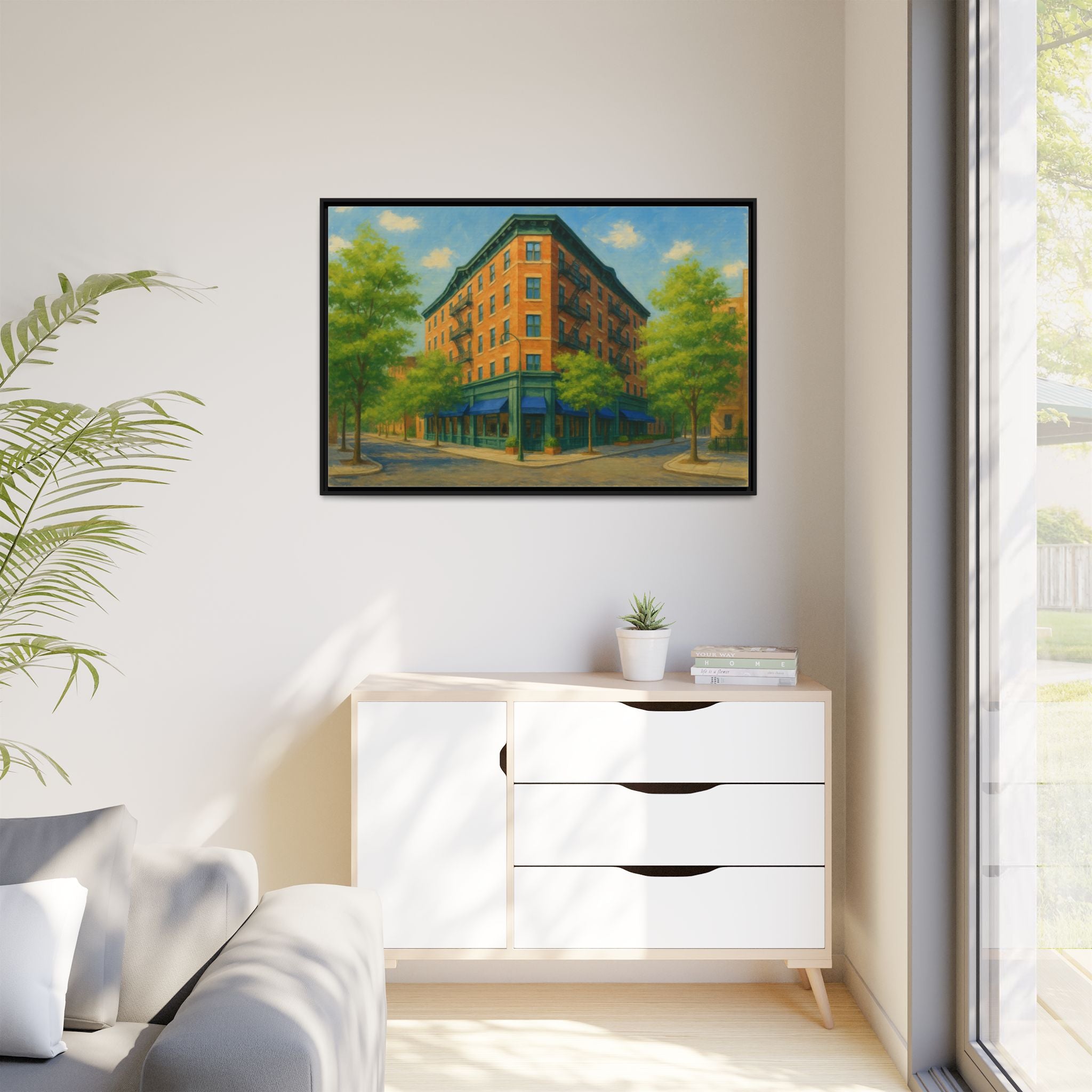 The Mary Lane — Restaurant Print | Matte Canvas + Wooden Frame