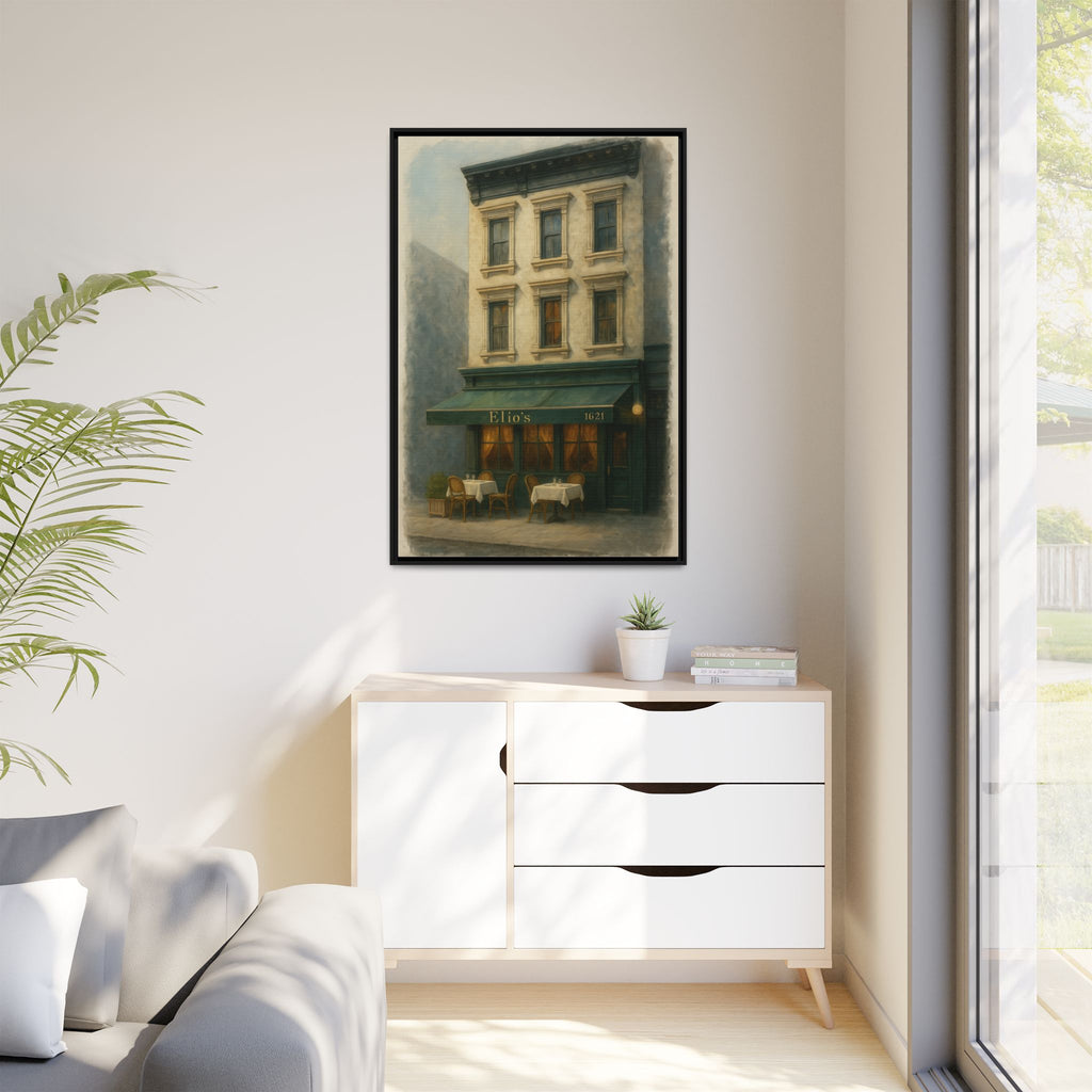 Elios Restaurant — Restaurant Print | Matte Canvas + Wooden Frame