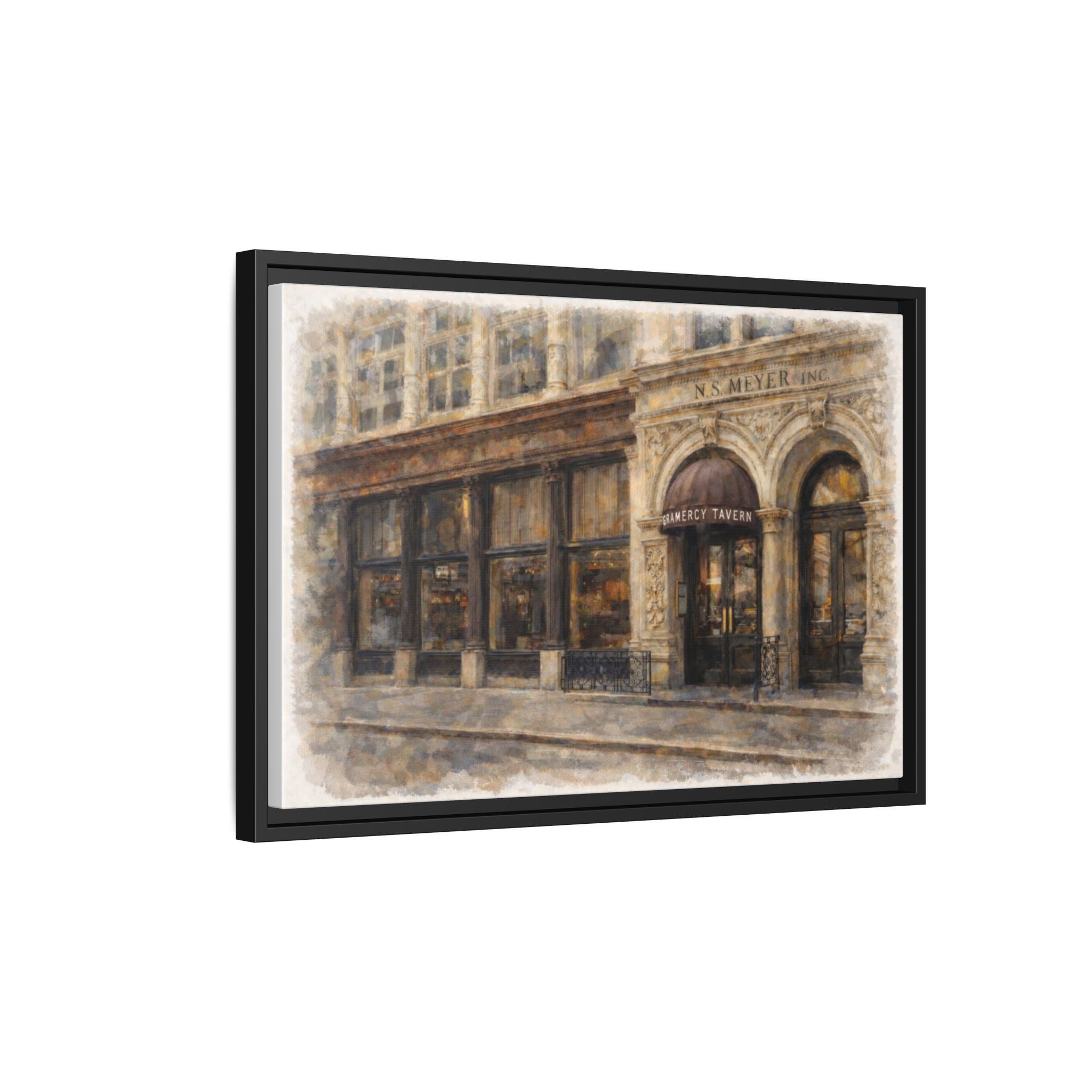 Gramercy Tavern — Restaurant Print | Matte Canvas + Wooden Frame