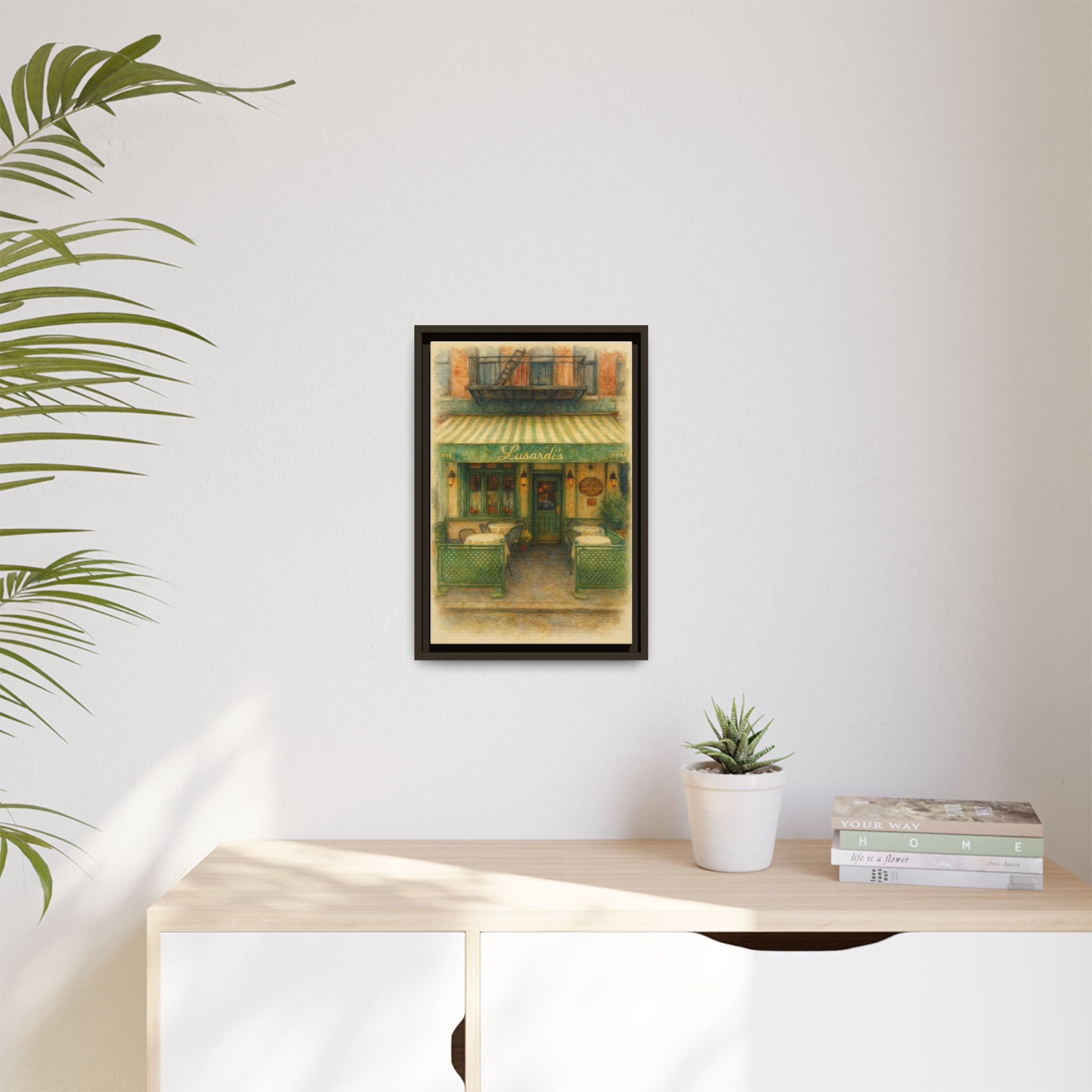 Lusardi's — Restaurant Print | Matte Canvas + Wooden Frame