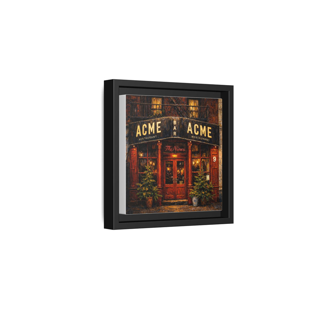 The Nines — Restaurant Print | Matte Canvas + Wooden Frame