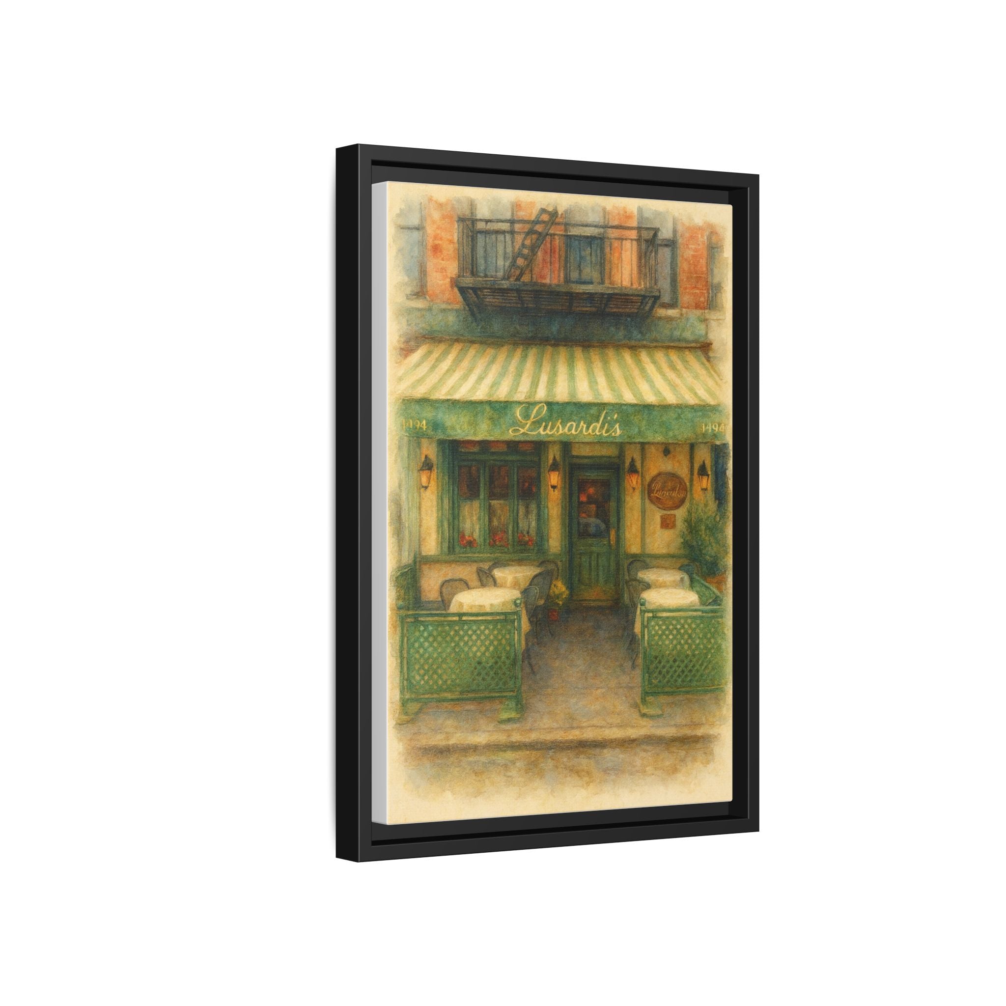 Lusardi's — Restaurant Print | Matte Canvas + Wooden Frame
