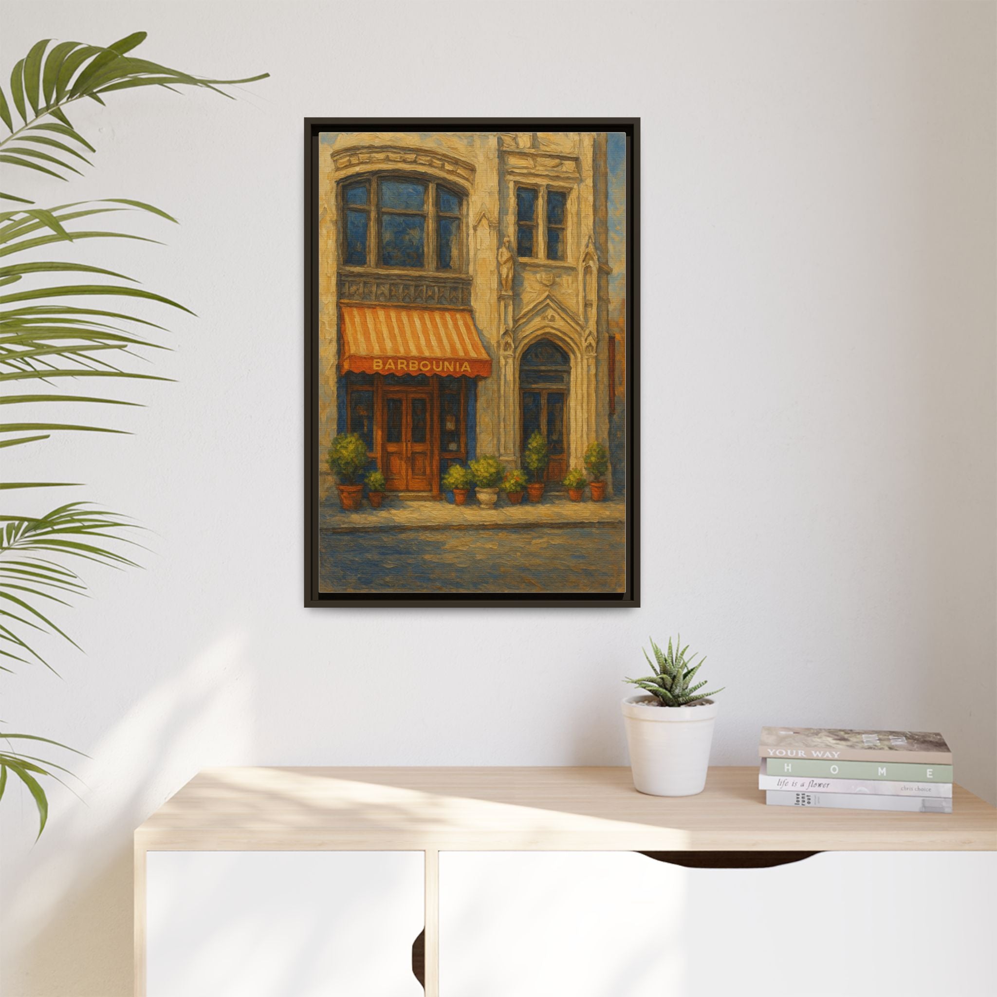 Barbounia restaurant art anniversary gift framed print